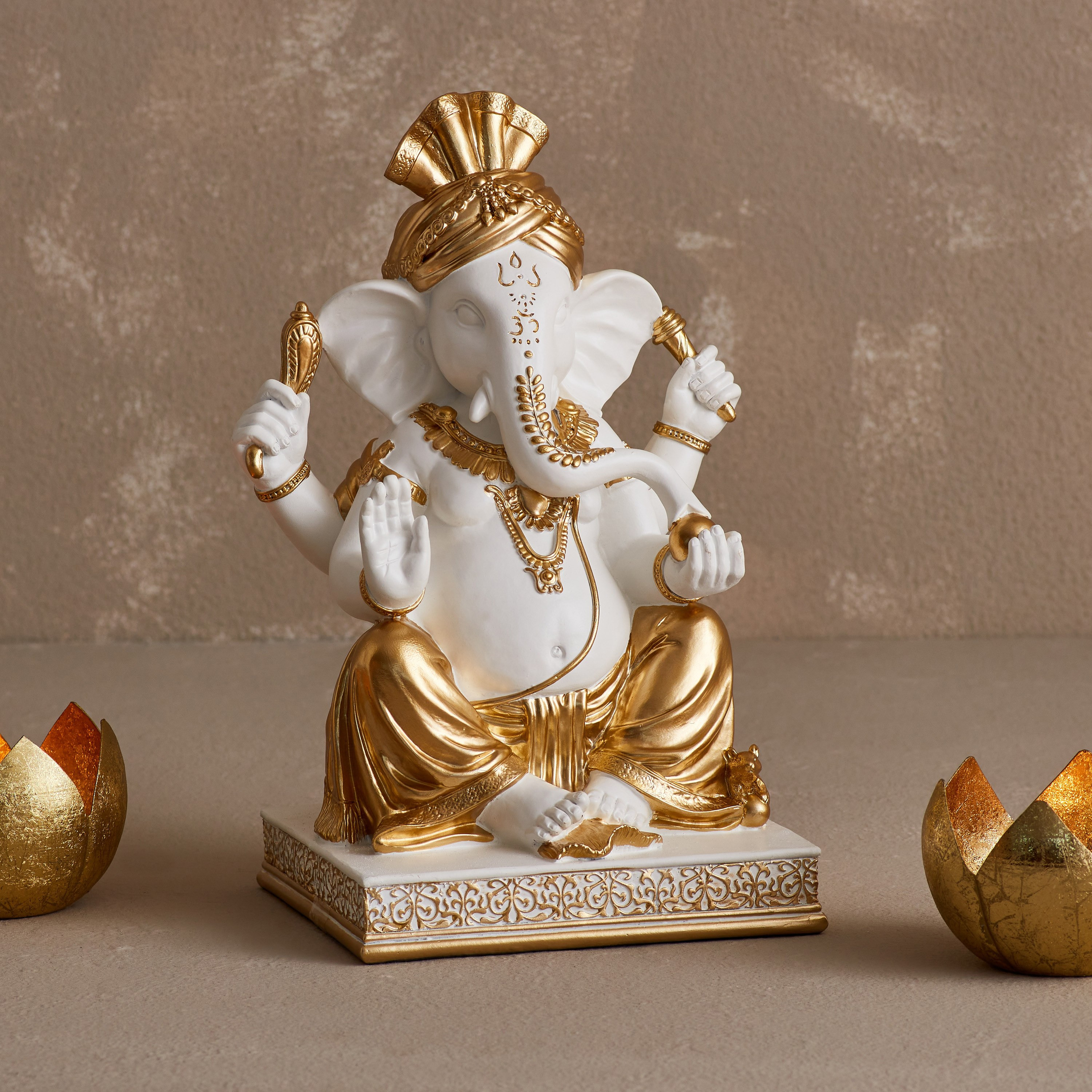 Divine Ganesha Figurine - 21x17x33 cm-hbxhomeware-homedecor-figurinesandornaments-image-2