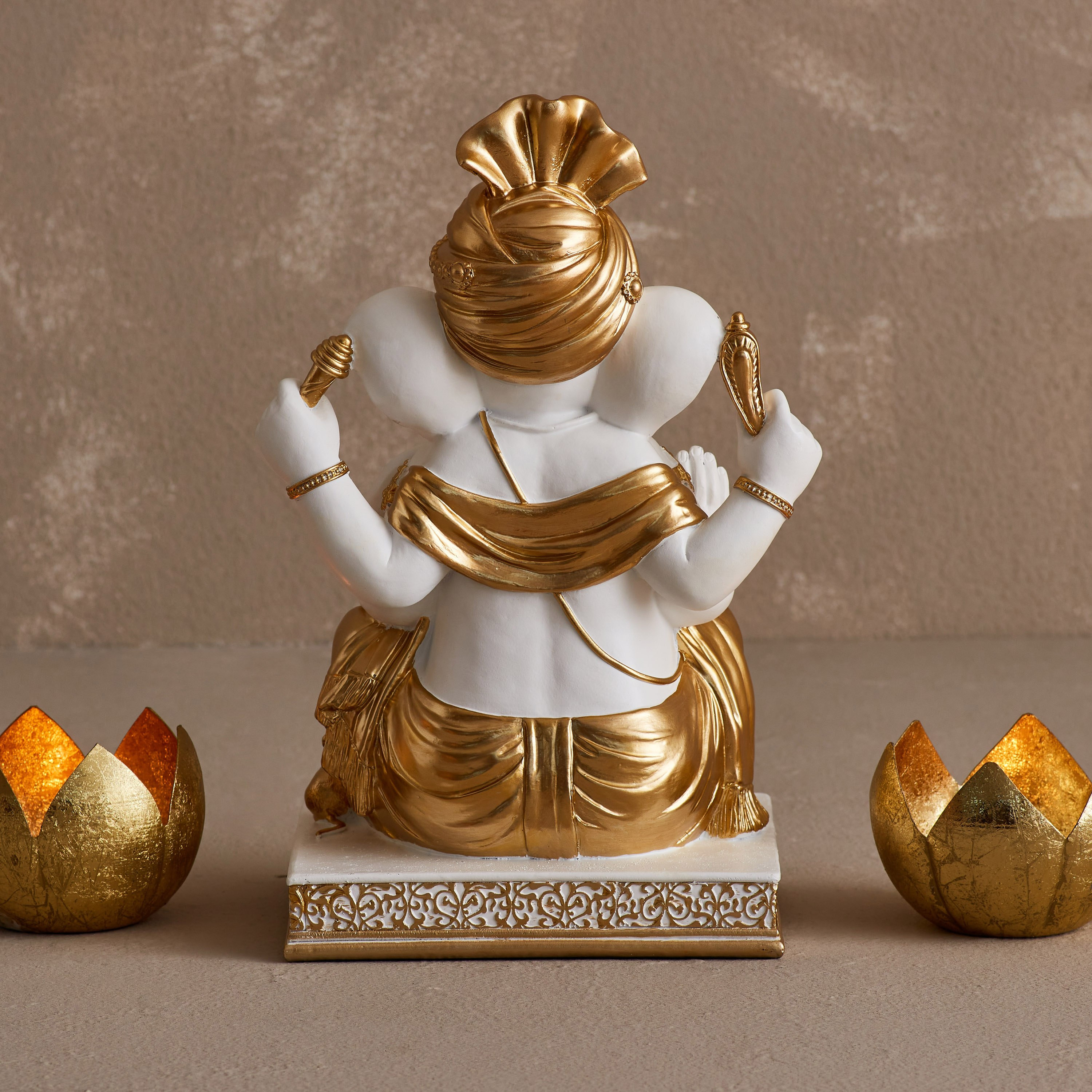Divine Ganesha Figurine - 21x17x33 cm-hbxhomeware-homedecor-figurinesandornaments-image-3