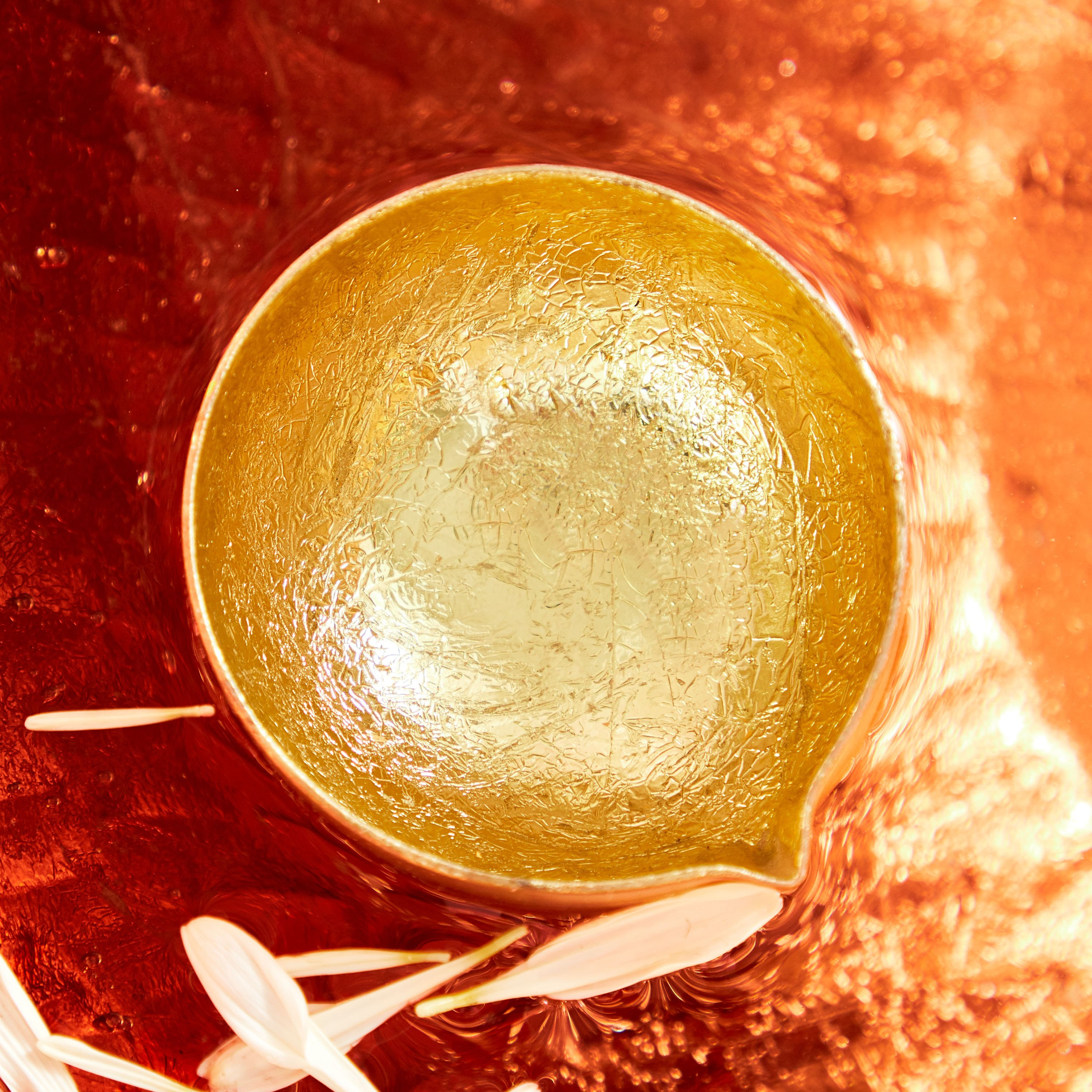Zoha 1-Tip Metal Foil Diya -  5.5x5.5x3 cm-hbxlivingroom-decorandaccessories-candleholders-image-3