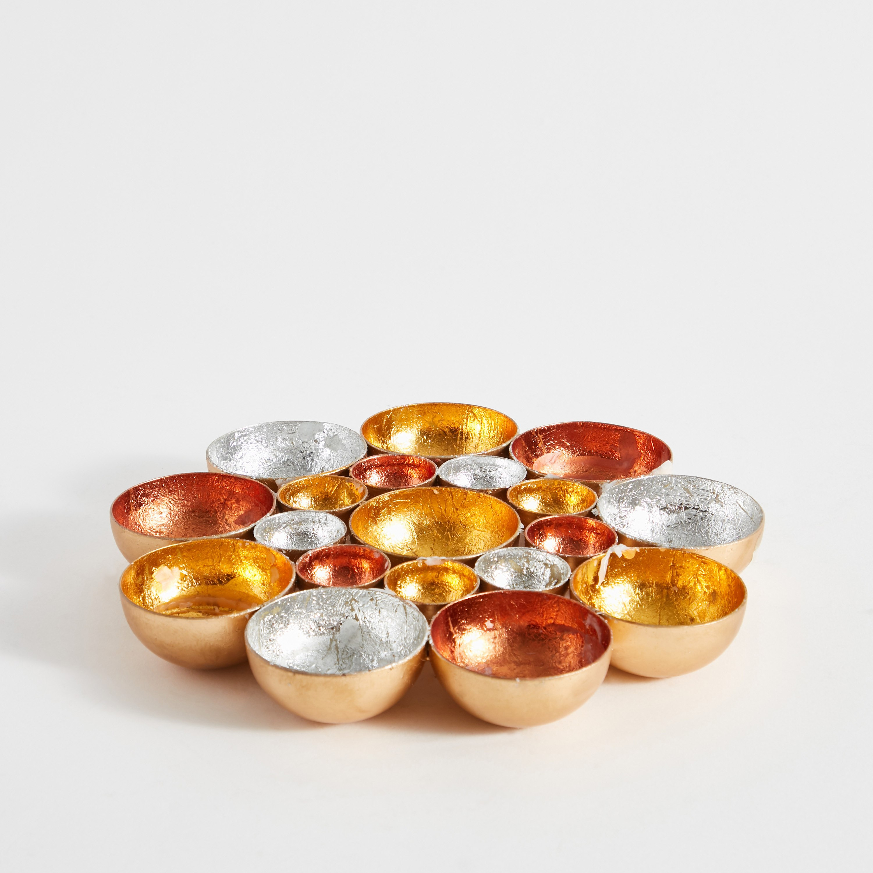 حامل شموع صغيرة معدن من زوها - 20x20x3 سم-hbxlivingroom-decorandaccessories-candleholders-image-6