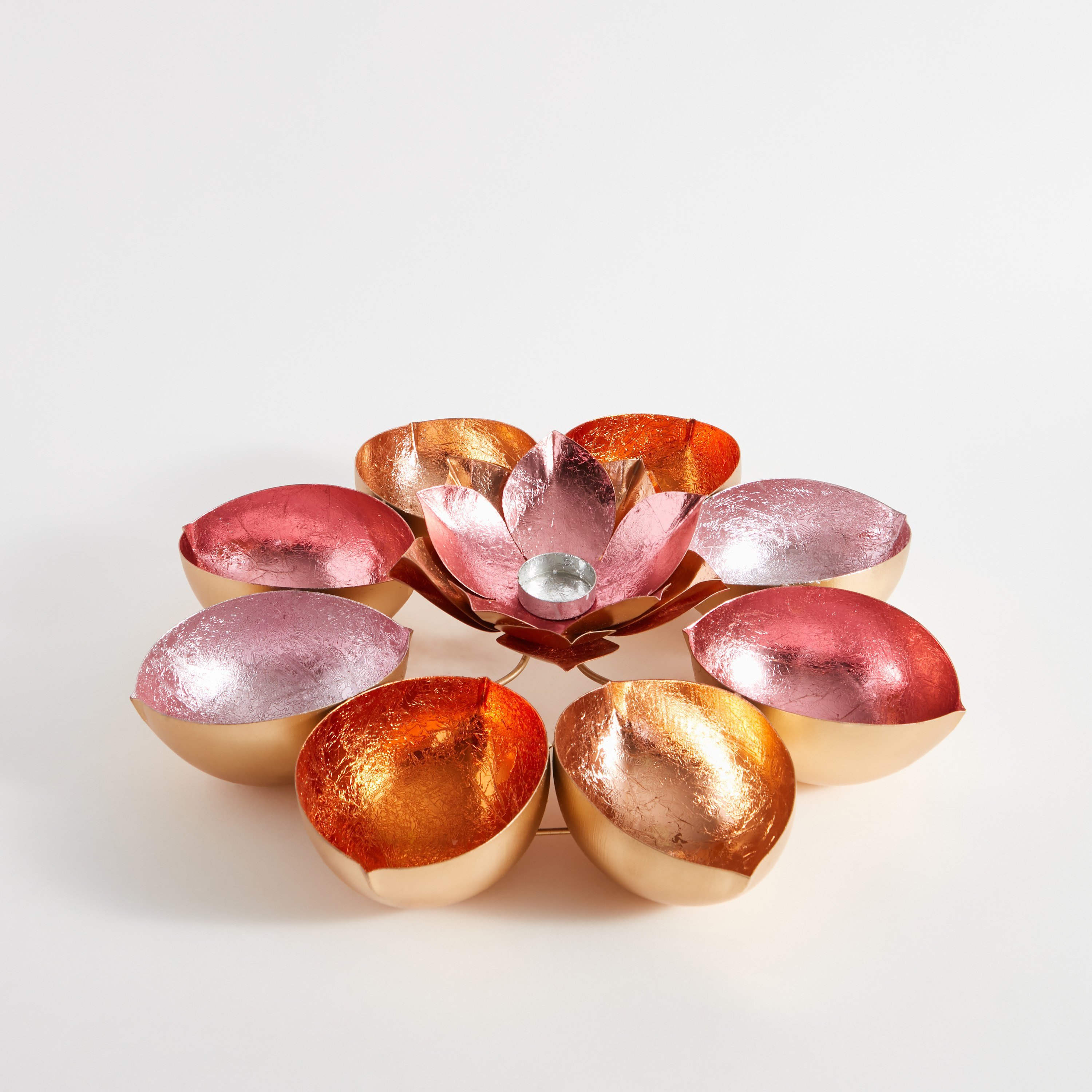 قطعة ديكور ضيا معدن ملونة من زوها - 45x45x13 سم-hbxlivingroom-decorandaccessories-candleholders-image-6