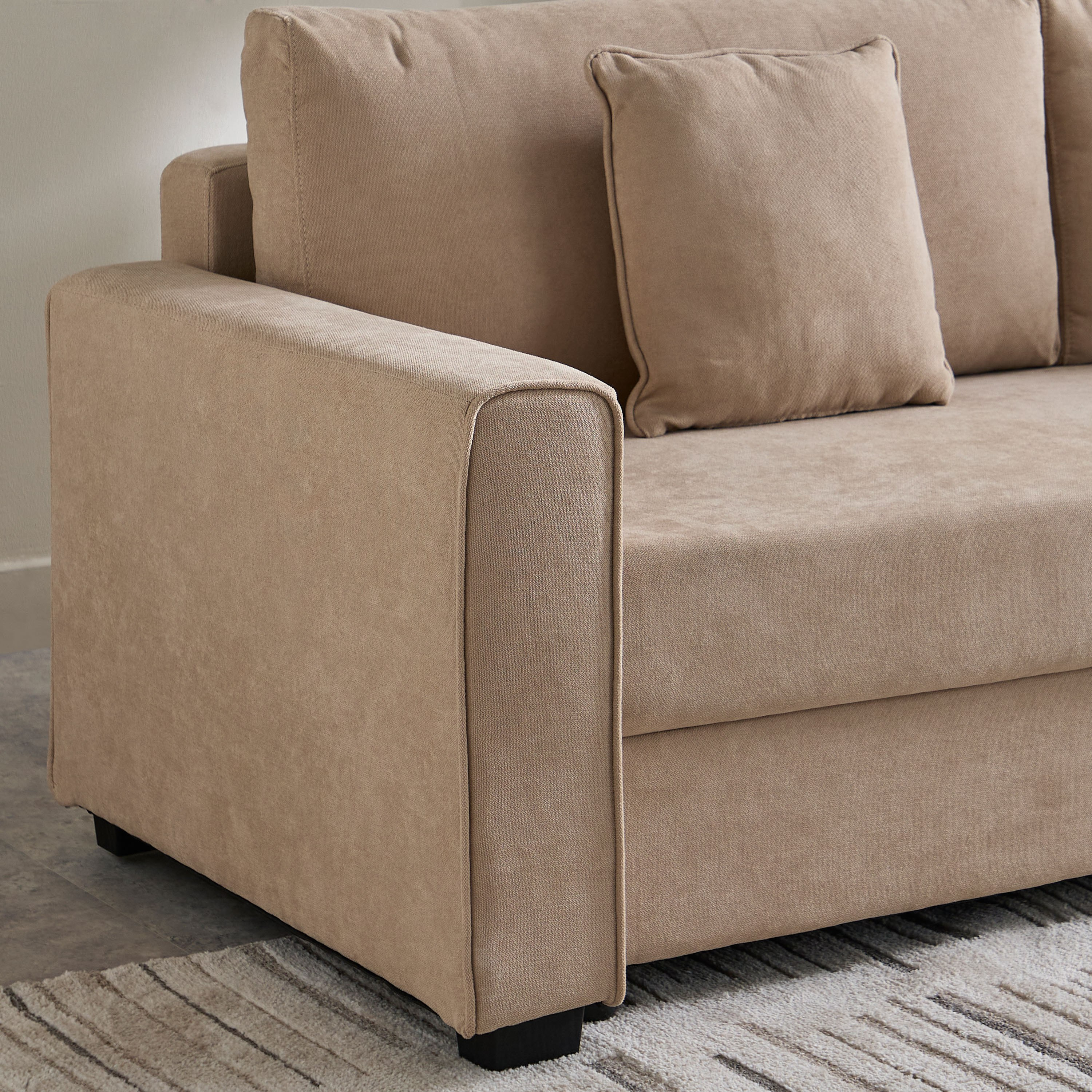 كنبة سرير قابلة للسحب 3 مقاعد مع مساحة تخزين و2 وسادة من سايروس-hbxfurniture-sofasandarmchairs-sofabeds-image-9