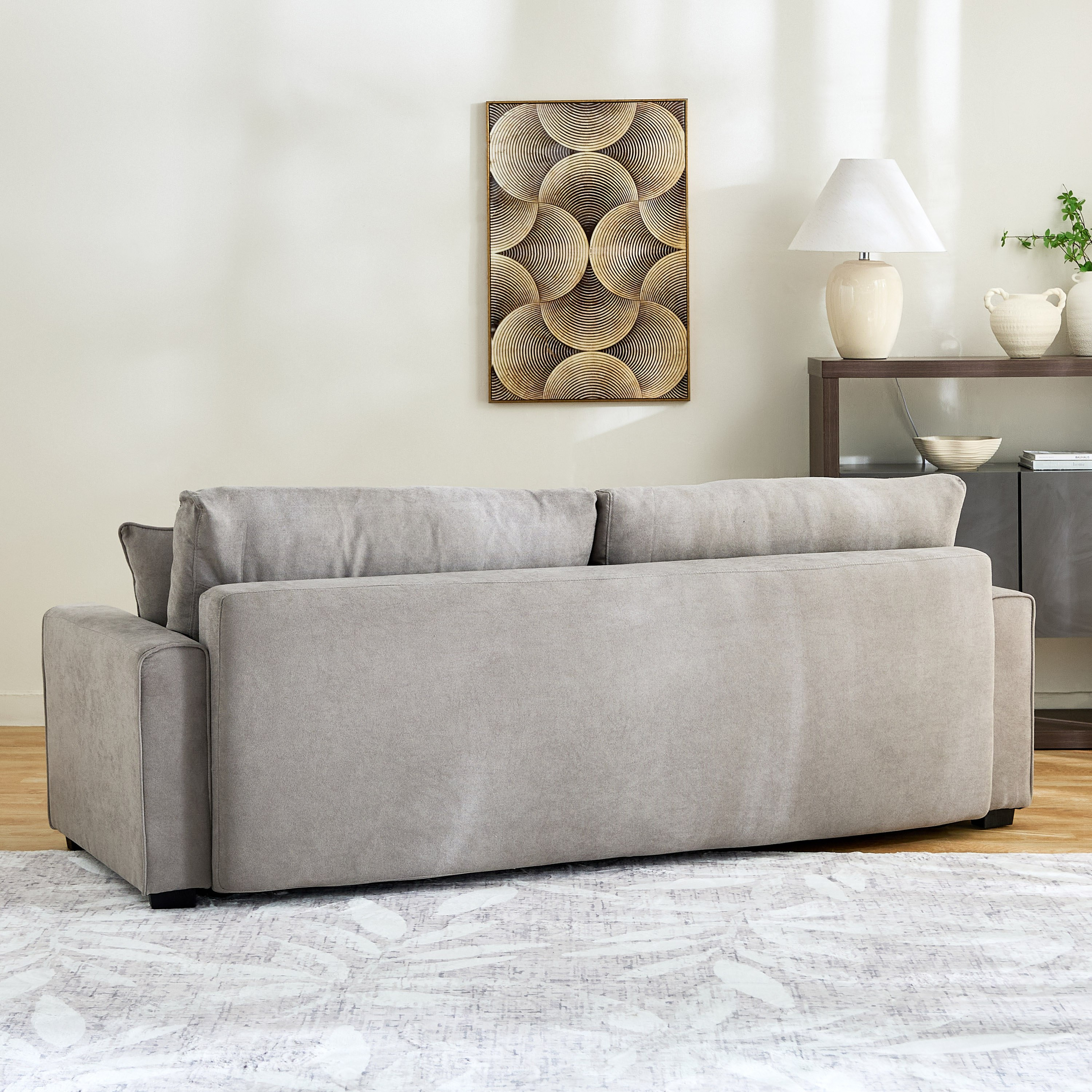 كنبة سرير قابلة للسحب 3 مقاعد مع مساحة تخزين و2 وسادة من سايروس-hbxfurniture-sofasandarmchairs-sofabeds-image-3