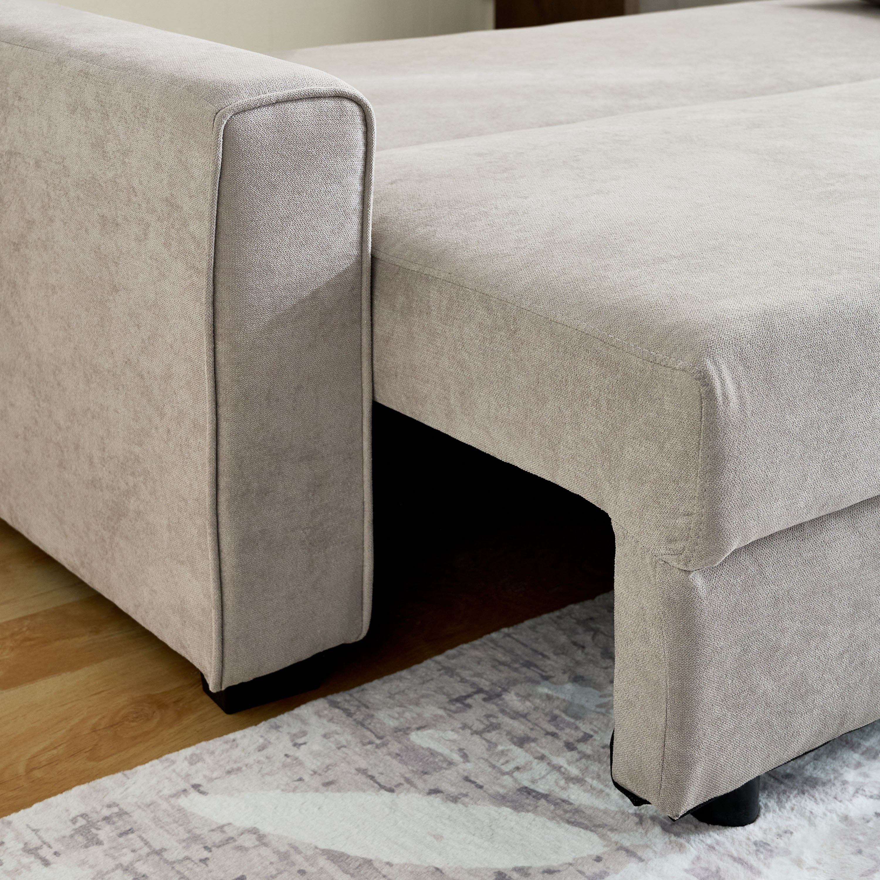 كنبة سرير قابلة للسحب 3 مقاعد مع مساحة تخزين و2 وسادة من سايروس-hbxfurniture-sofasandarmchairs-sofabeds-image-9