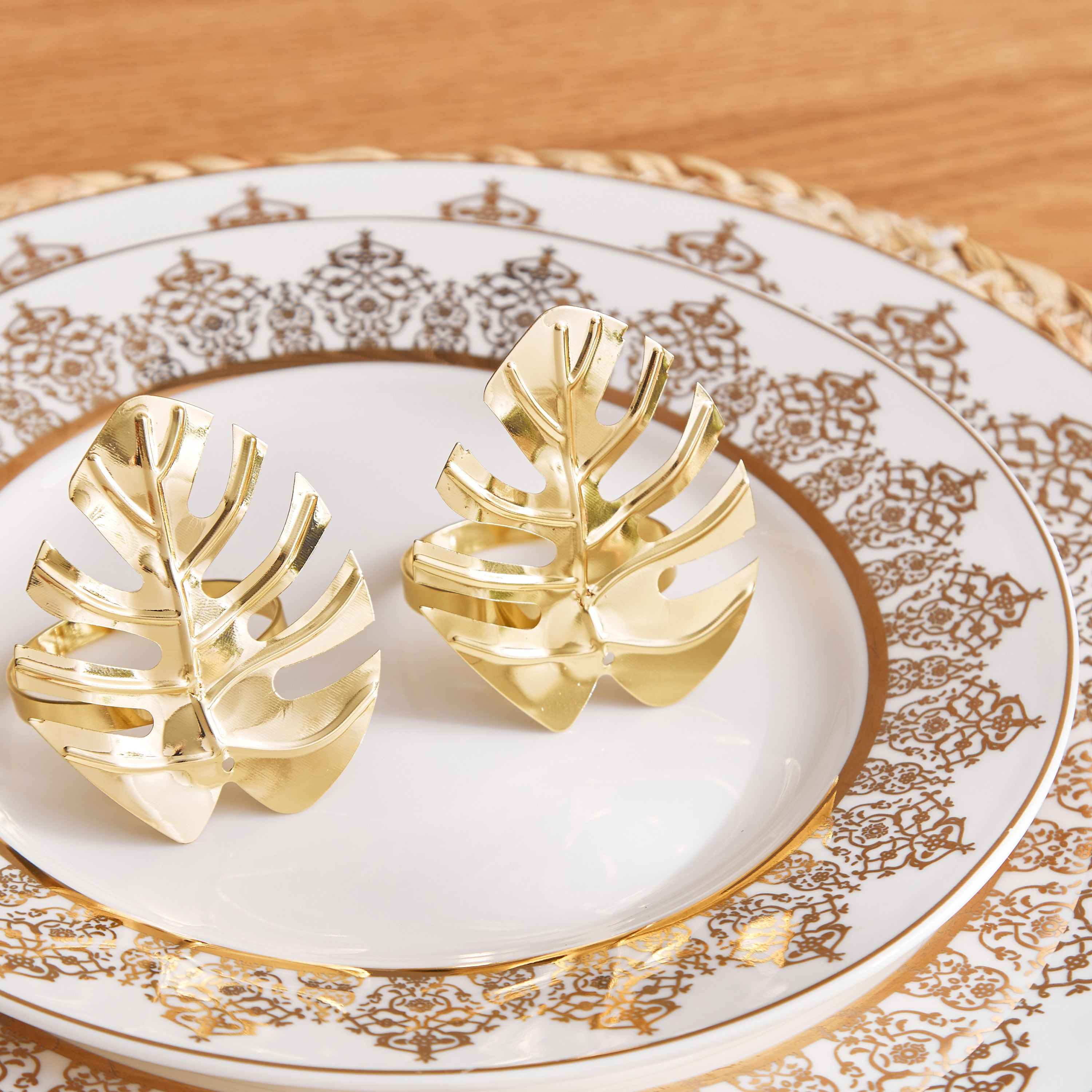 طقم حلقات مناديل سفرة قطعتين من بالم - 6x5 سم-hbxdecorandfurnishings-homefurnishings-tablelinens-image-2