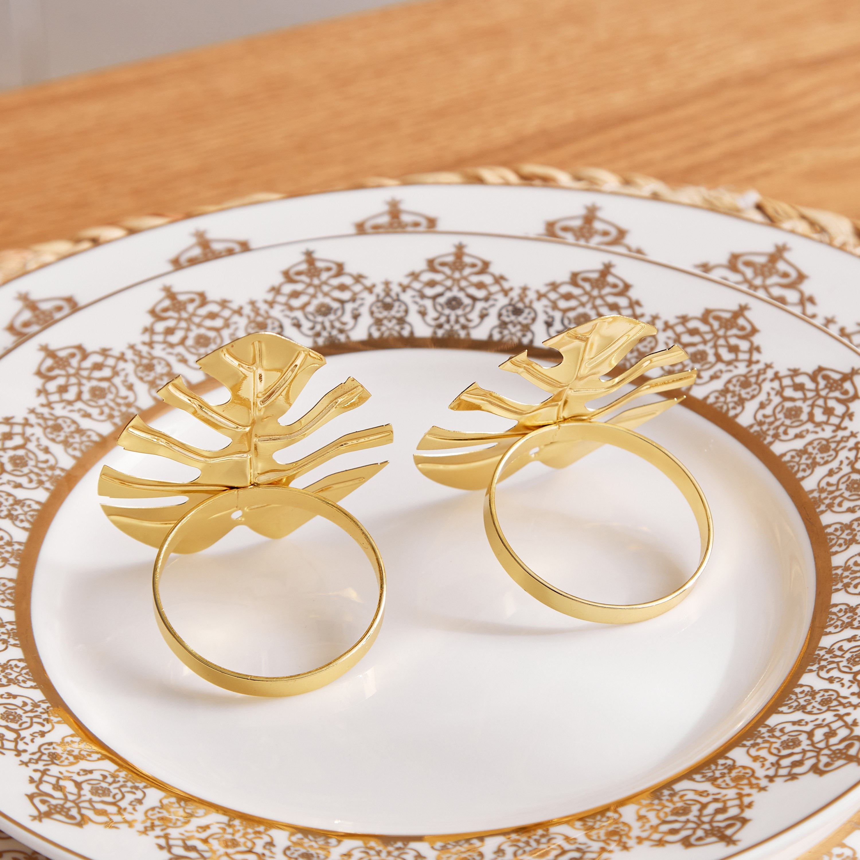 طقم حلقات مناديل سفرة قطعتين من بالم - 6x5 سم-hbxdecorandfurnishings-homefurnishings-tablelinens-image-3