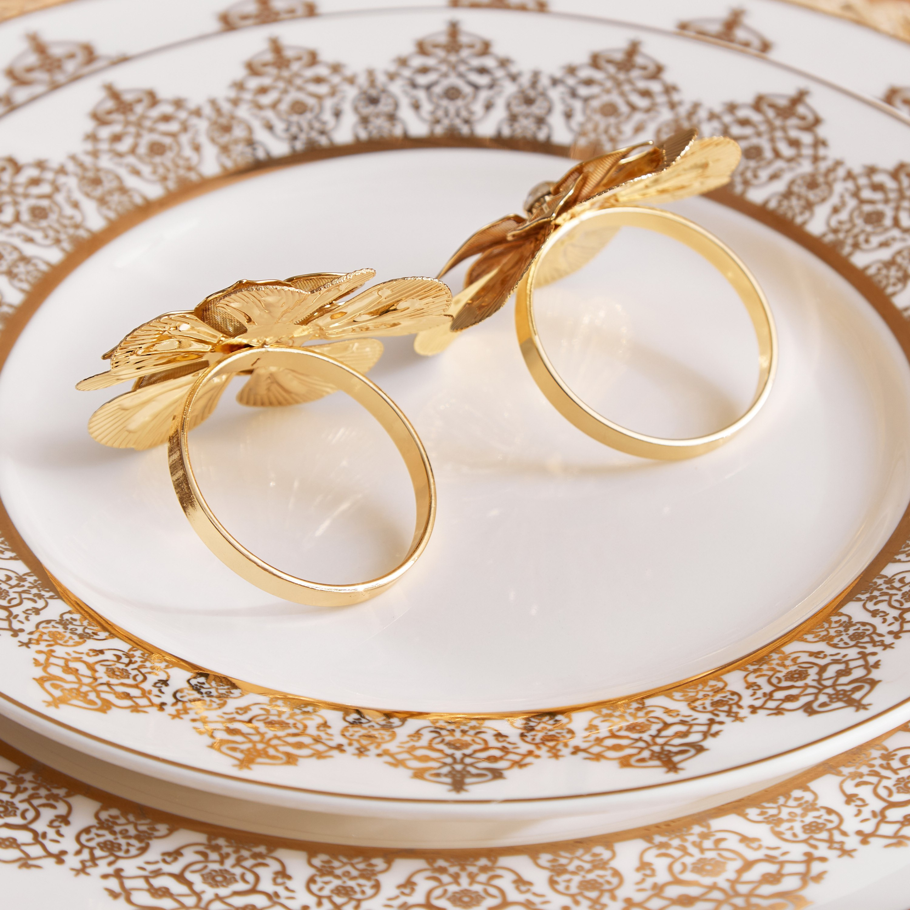 طقم حلقات مناديل سفرة معدنية قطعتين من كليم - 5x5 سم-hbxdecorandfurnishings-homefurnishings-tablelinens-image-2