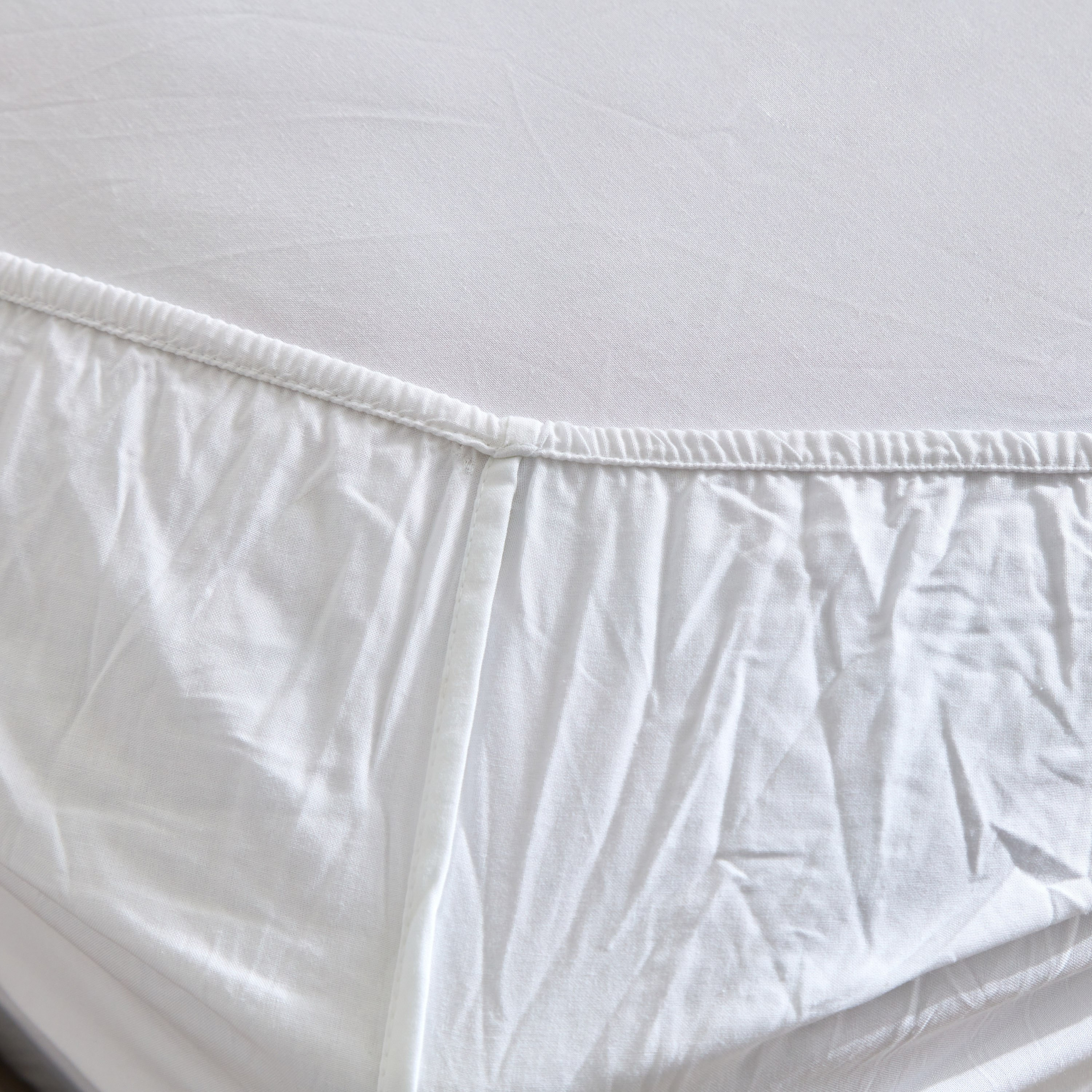 شرشف مطاطي فردي قطن سادة من زينيث - 90x200+25 سم-hbxhomeware-bedding-fittedsheets-image-6