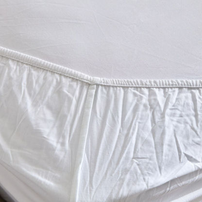 Zenith Solid Cotton Single Fitted Sheet - 90x200+25 cms