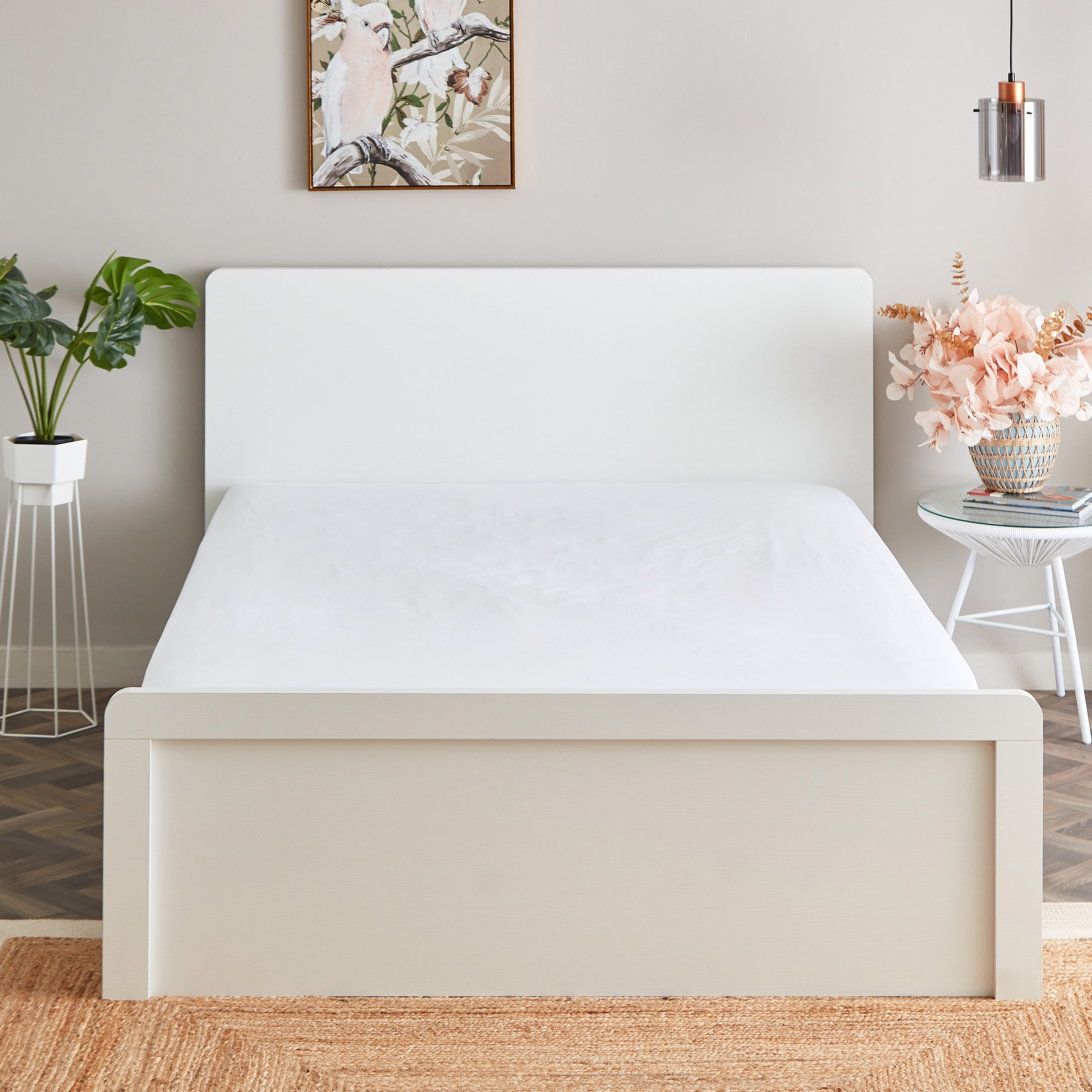 شرشف مطاطي كوين قطن سادة من زينيث - 150x200+33 سم-hbxhomeware-bedding-fittedsheets-image-2