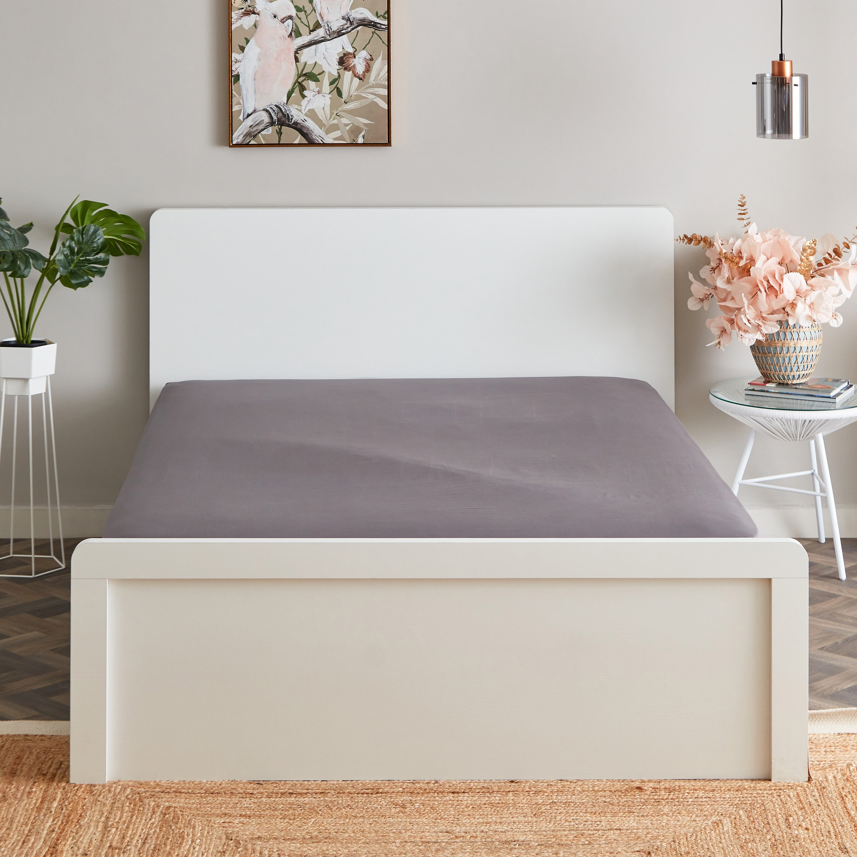 شرشف مطاطي قطن كينج سادة من زينيث - 180x200+33 سم-hbxhomeware-hbxbedroom-image-2