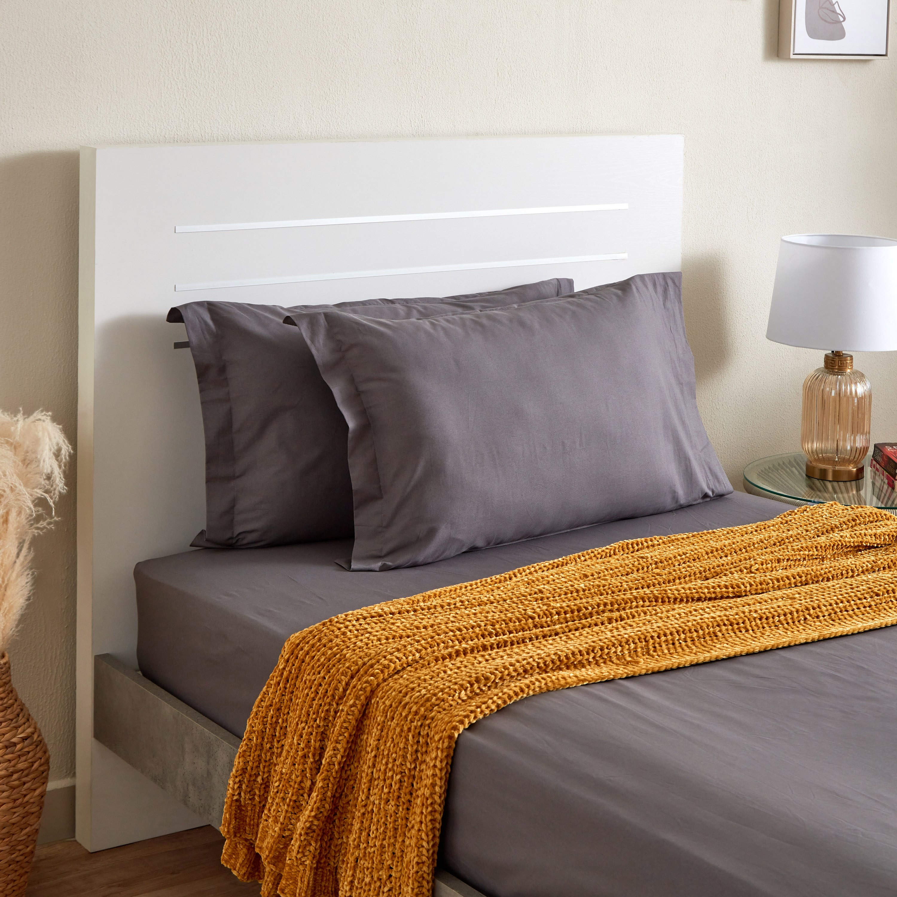 طقم غطاء وسادة أكسفورد قطن سادة من قطعتين من زينيث - 50x75 سم-hbxhomeware-hbxbedroom-image-5