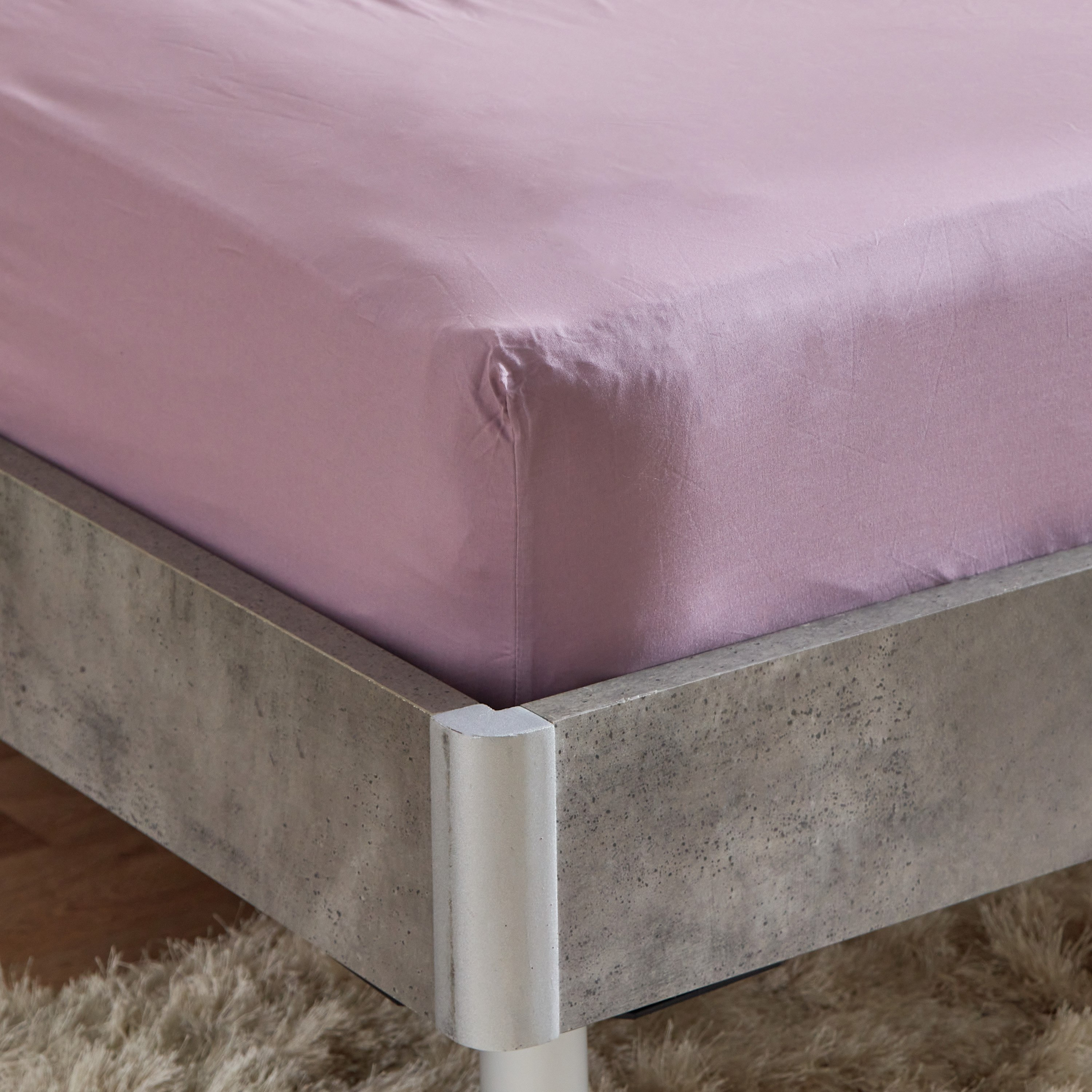 شرشف مطاطي مزدوج قطن سادة من زينيث - 120x200+33 سم-hbxhomeware-hbxbedroom-image-4