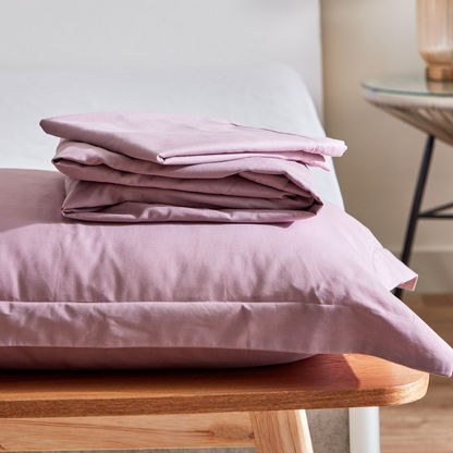 Zenith Solid Twin Cotton Fitted Sheet - 120x200+33cms