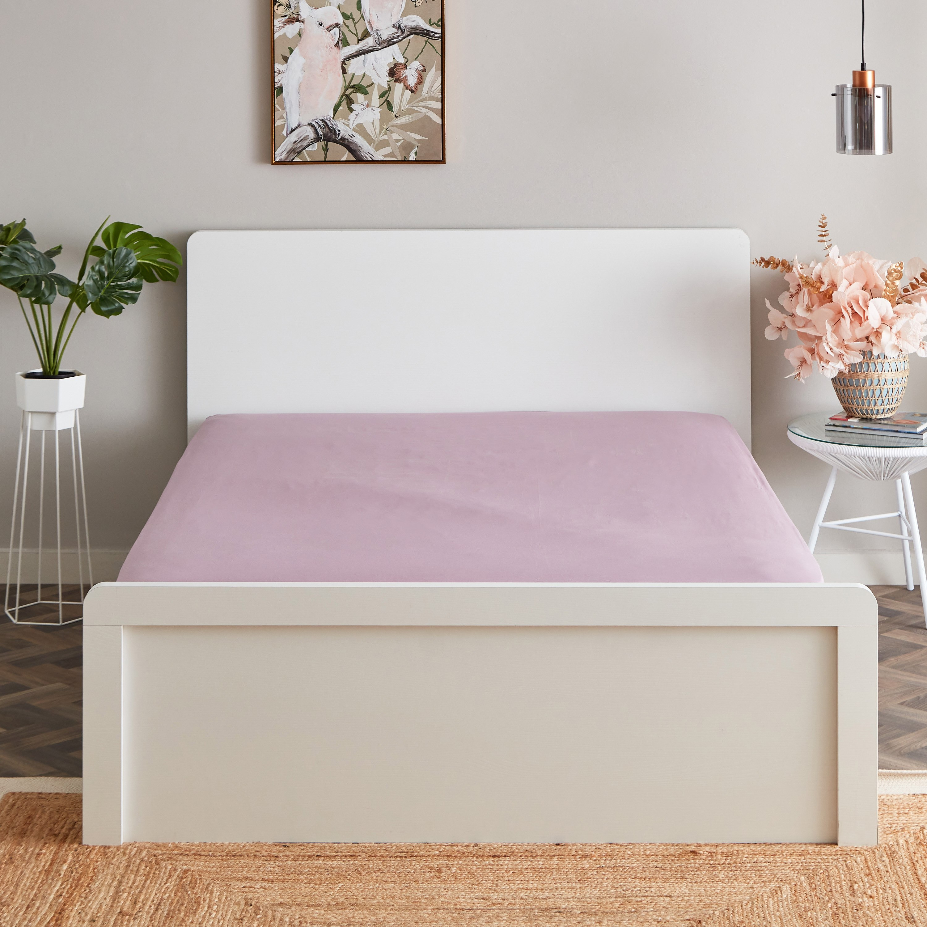 شرشف مطاطي قطن كينج سادة من زينيث - 180x200+33 سم-hbxhomeware-hbxbedroom-image-2