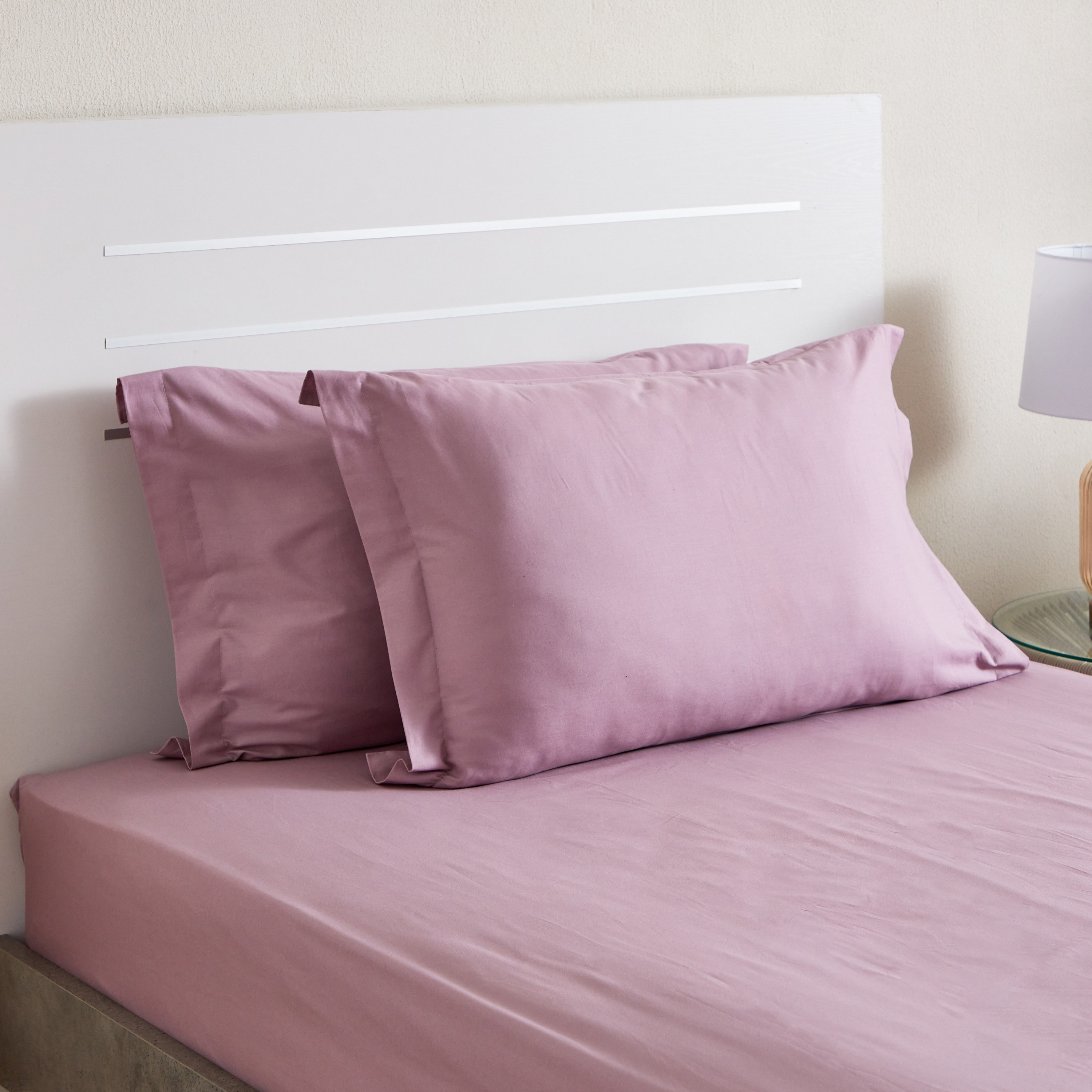 طقم غطاء وسادة أكسفورد قطن سادة من قطعتين من زينيث - 50x75 سم-hbxhomeware-hbxbedroom-image-1