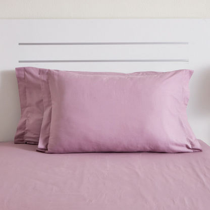 Zenith 2-Piece Solid Cotton Oxford Pillow Cover Set - 50x75 cm