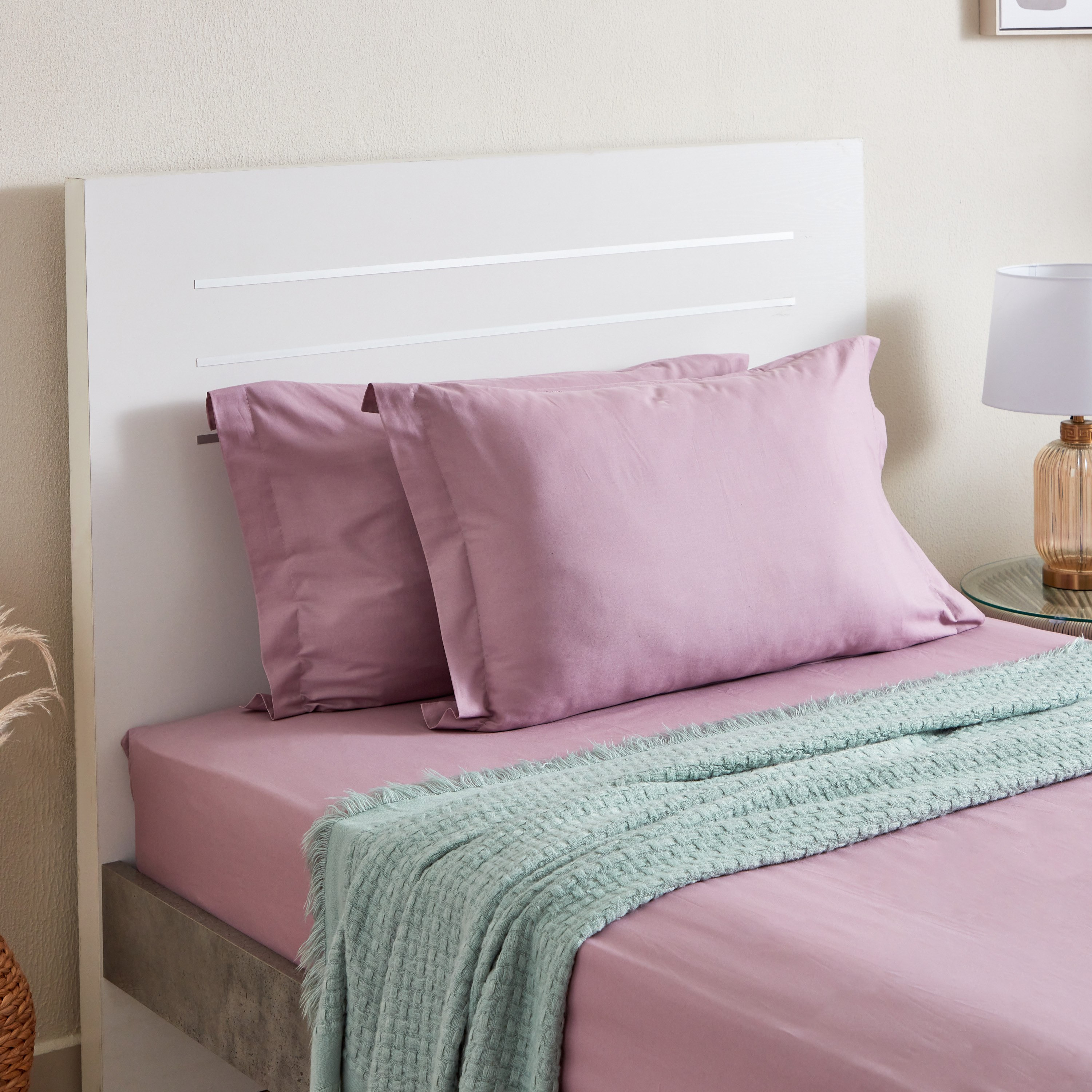طقم غطاء وسادة أكسفورد قطن سادة من قطعتين من زينيث - 50x75 سم-hbxhomeware-hbxbedroom-image-5