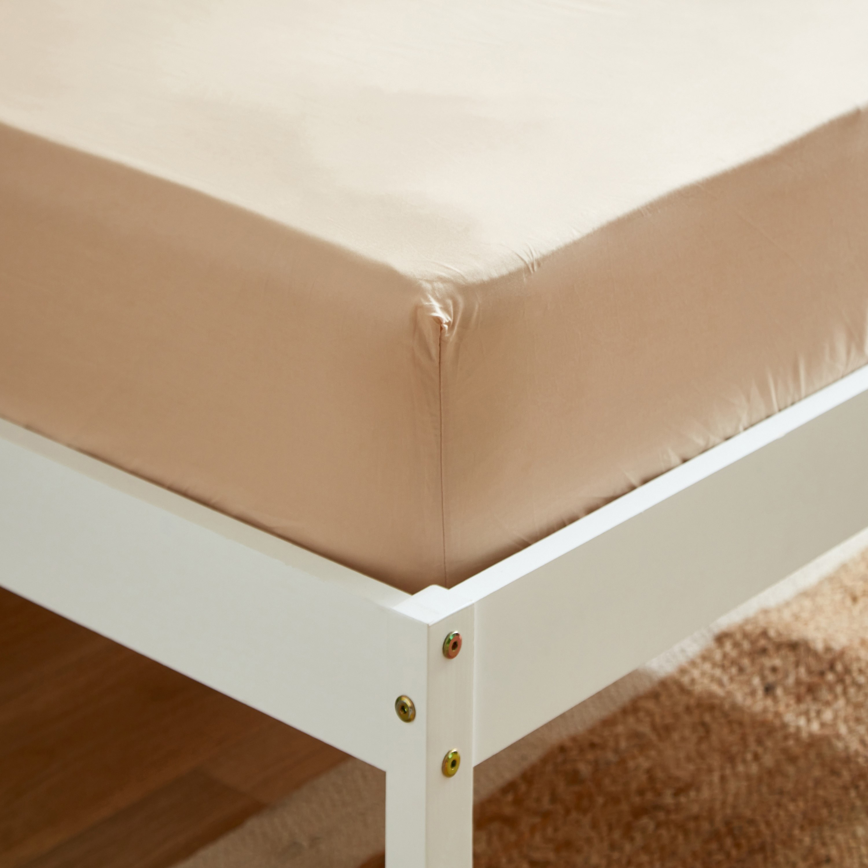 شرشف مطاطي فردي قطن سادة من زينيث - 90x200+25 سم-hbxhomeware-hbxbedroom-image-5