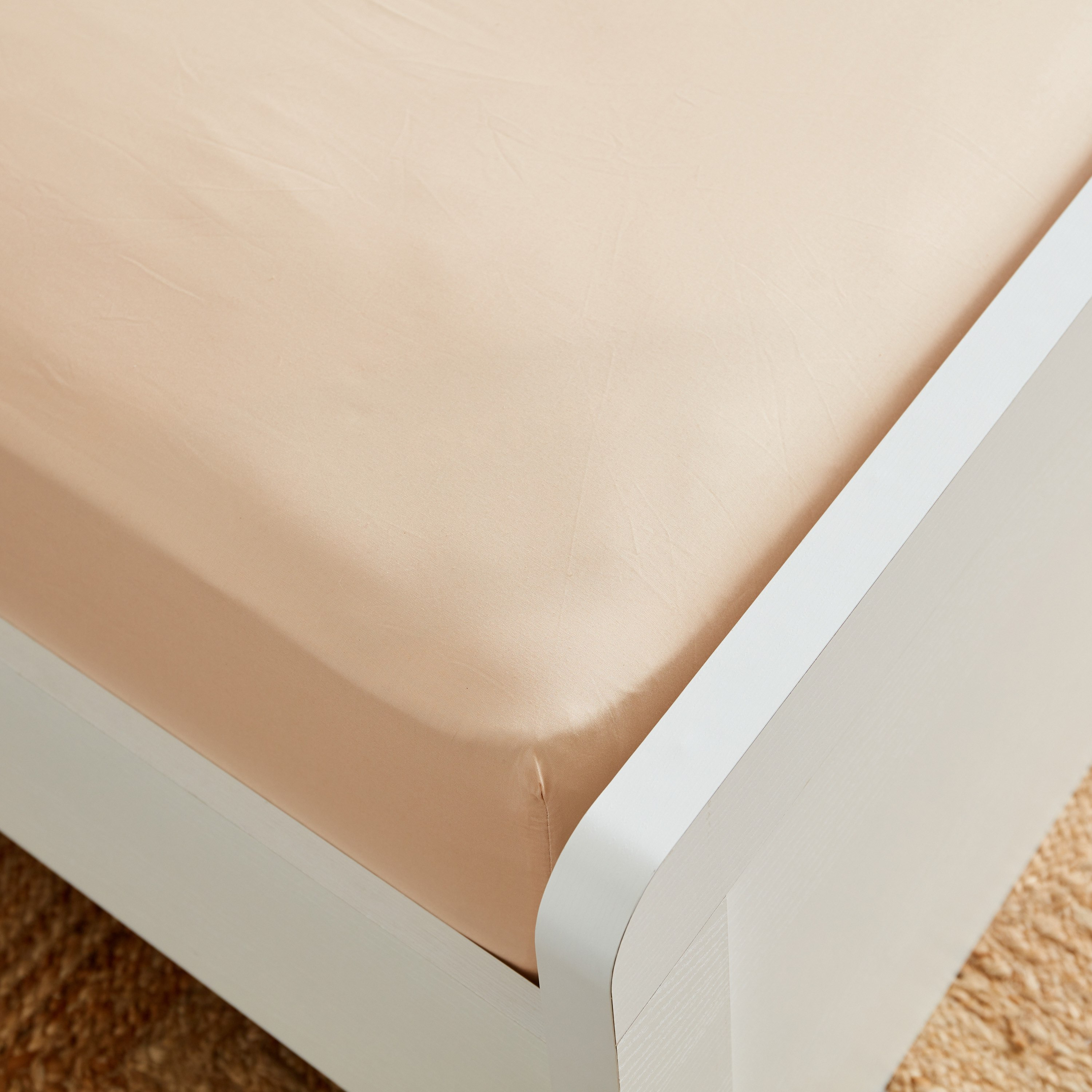 شرشف مطاطي كوين قطن سادة من زينيث - 150x200+33 سم-hbxhomeware-hbxbedroom-image-4