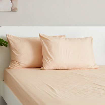 Zenith 2-Piece Solid Cotton Oxford Pillow Cover Set - 50x75 cms
