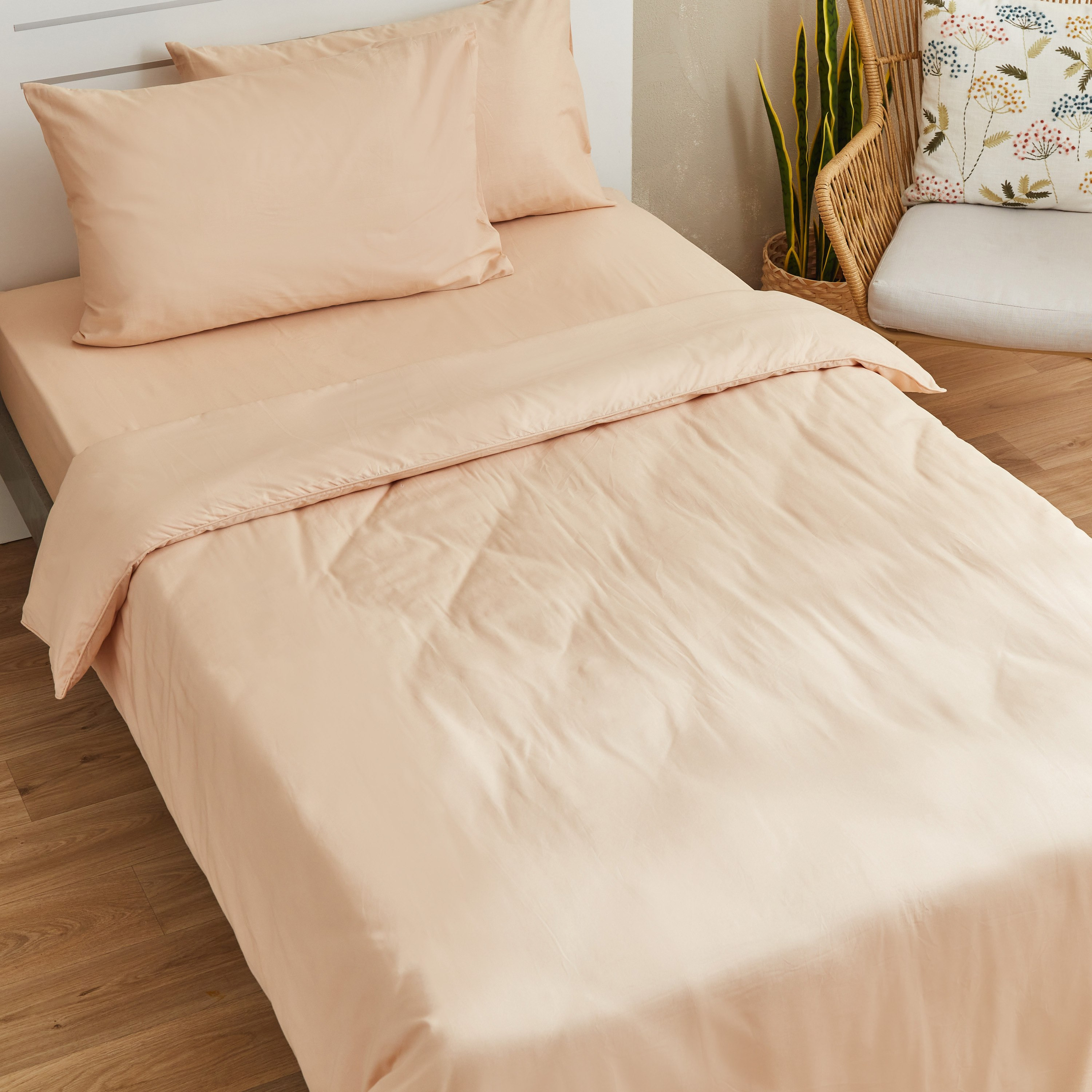 طقم غطاء لحاف قطن سادة مزدوج 4 قطع من زينيث - 160x220 سم-hbxhomeware-hbxdecorandfurnishings-image-5