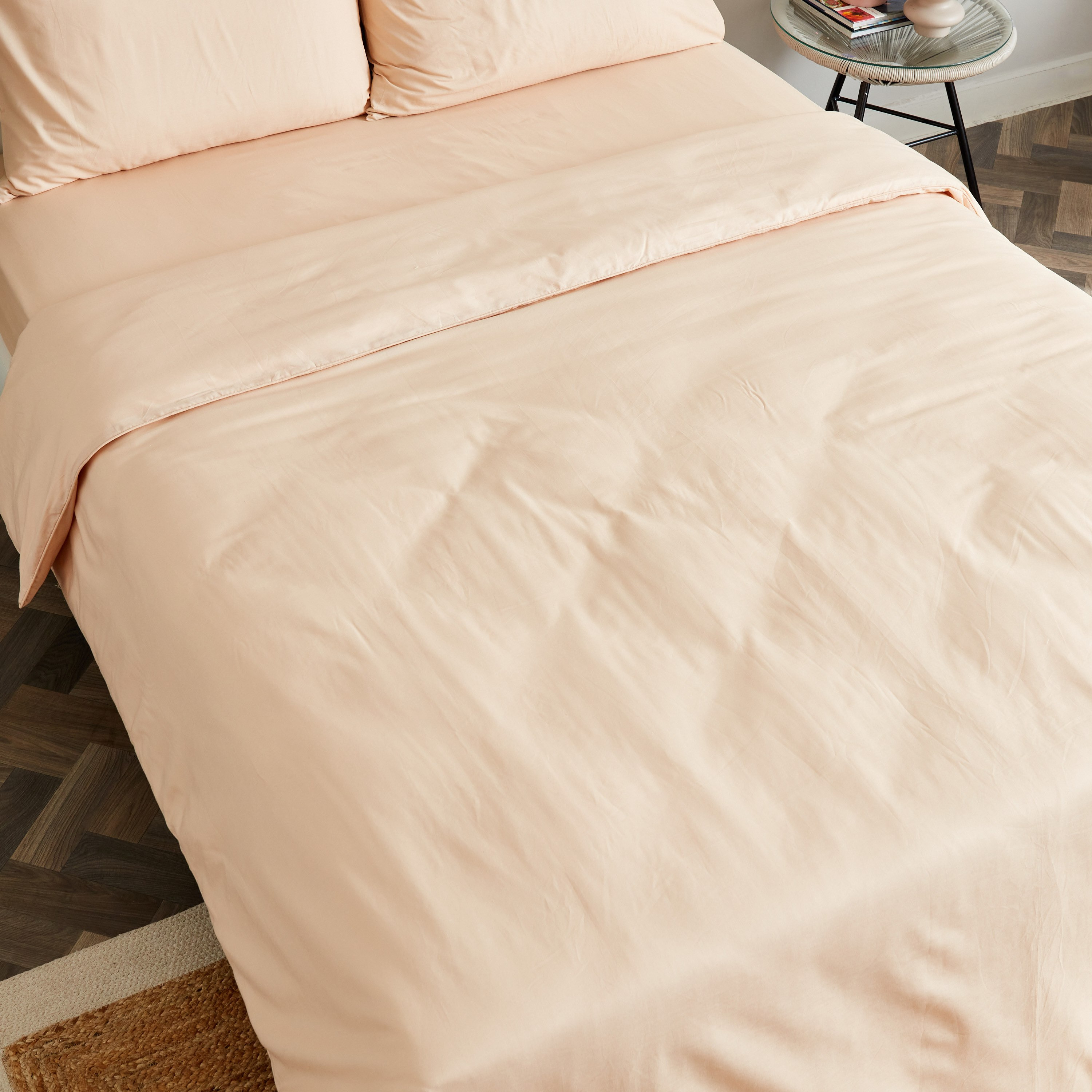 طقم غطاء لحاف كوين قطن سادة 4 قطع من زينيث - 200x240 سم-hbxhomeware-hbxdecorandfurnishings-image-4