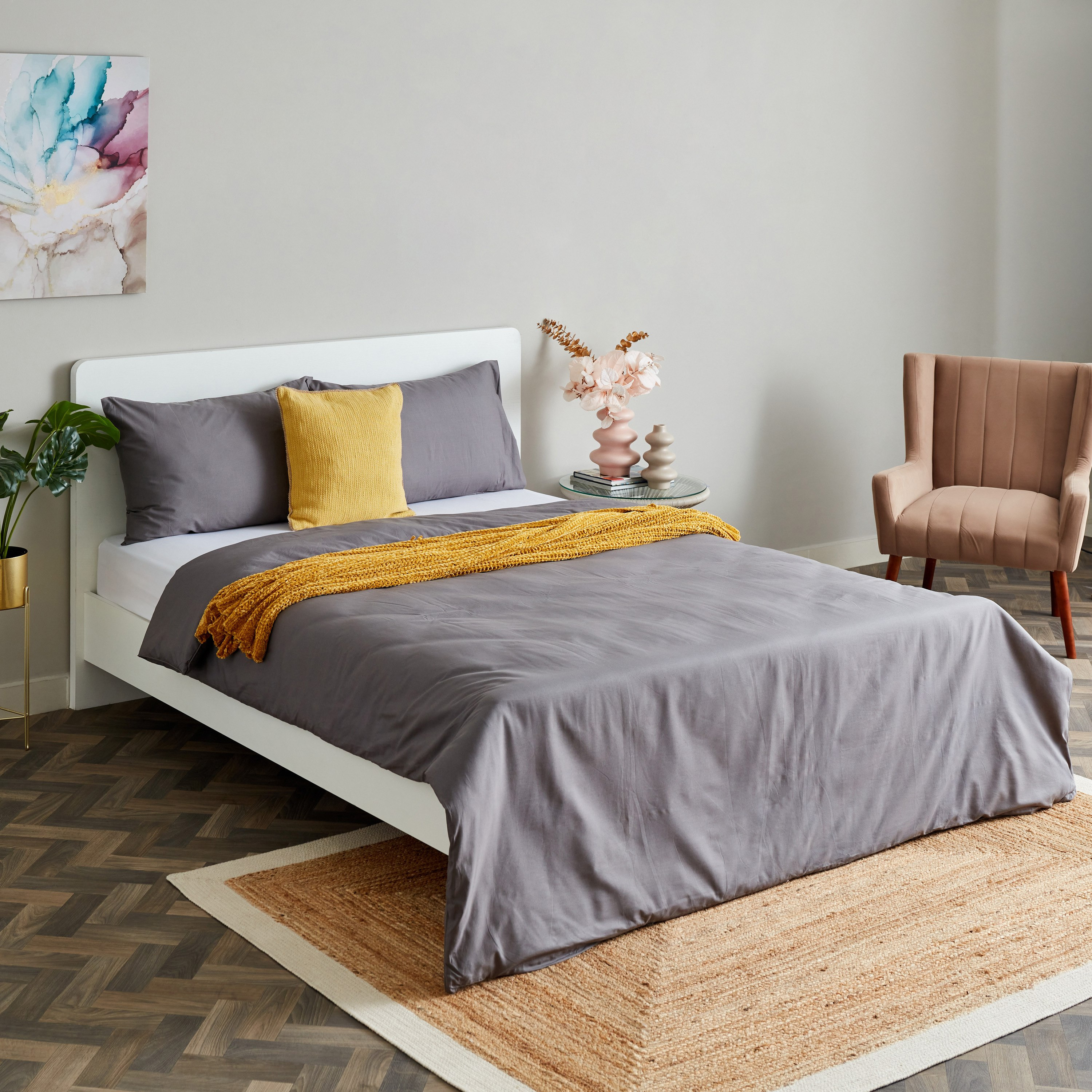 طقم غطاء لحاف كوين قطن سادة 4 قطع من زينيث - 200x240 سم-hbxhomeware-hbxdecorandfurnishings-image-9