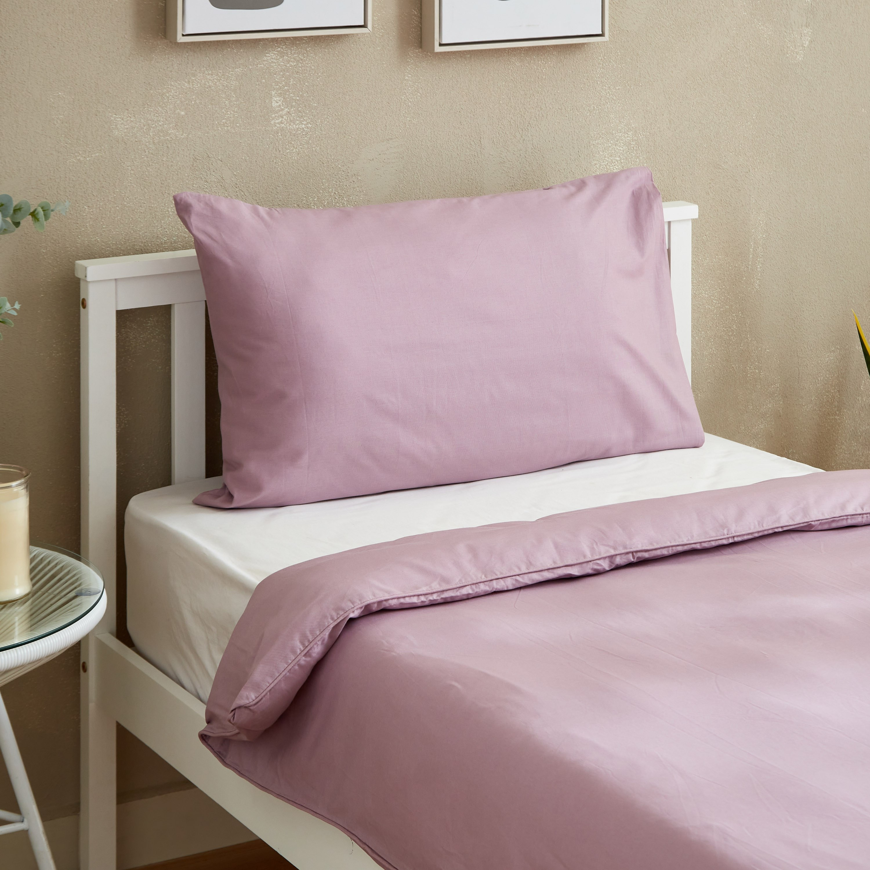طقم غطاء لحاف قطن فردي سادة 3 قطع من زينيث - 135x220 سم-hbxhomeware-hbxdecorandfurnishings-image-5