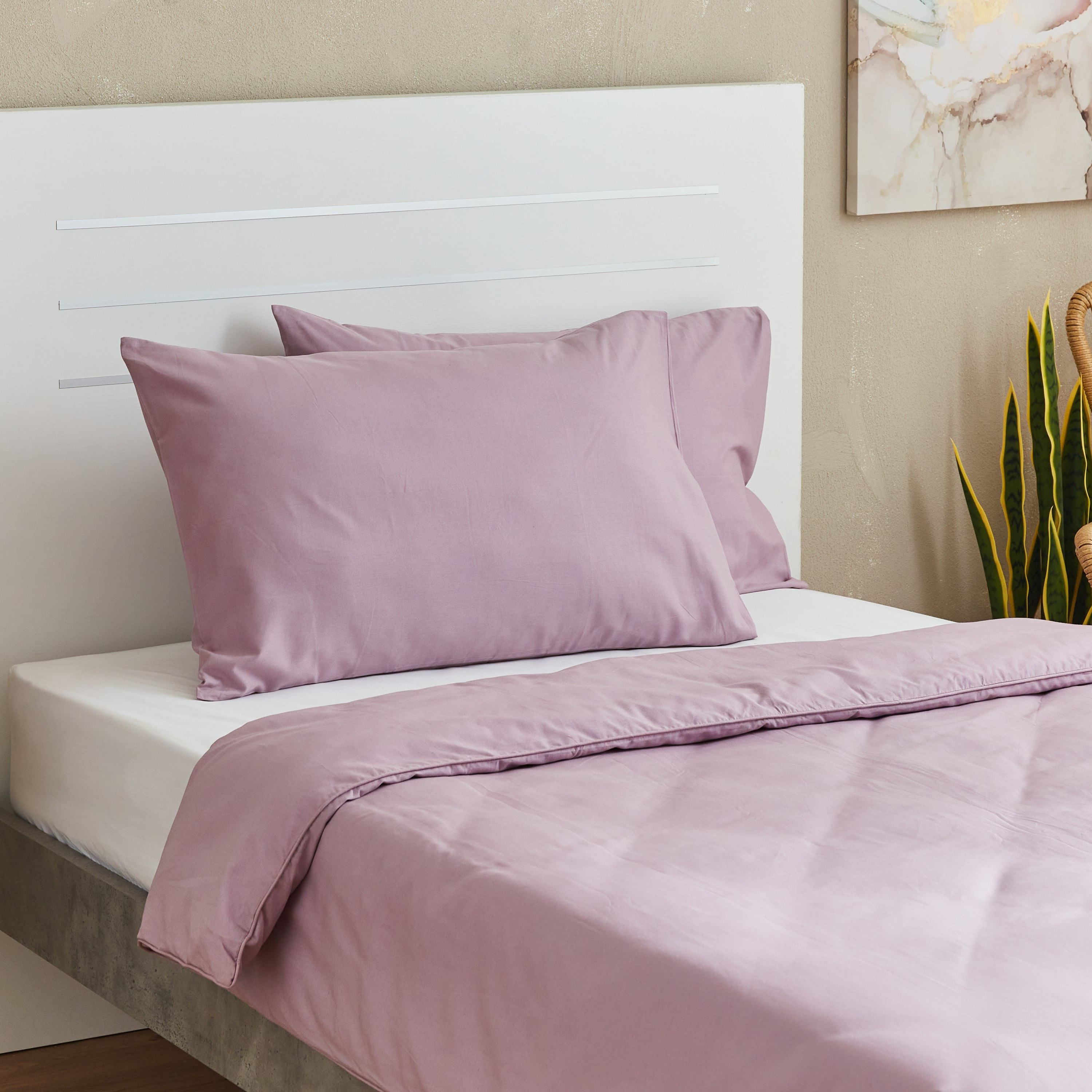 طقم غطاء لحاف قطن سادة مزدوج 4 قطع من زينيث - 160x220 سم-hbxhomeware-hbxdecorandfurnishings-image-3