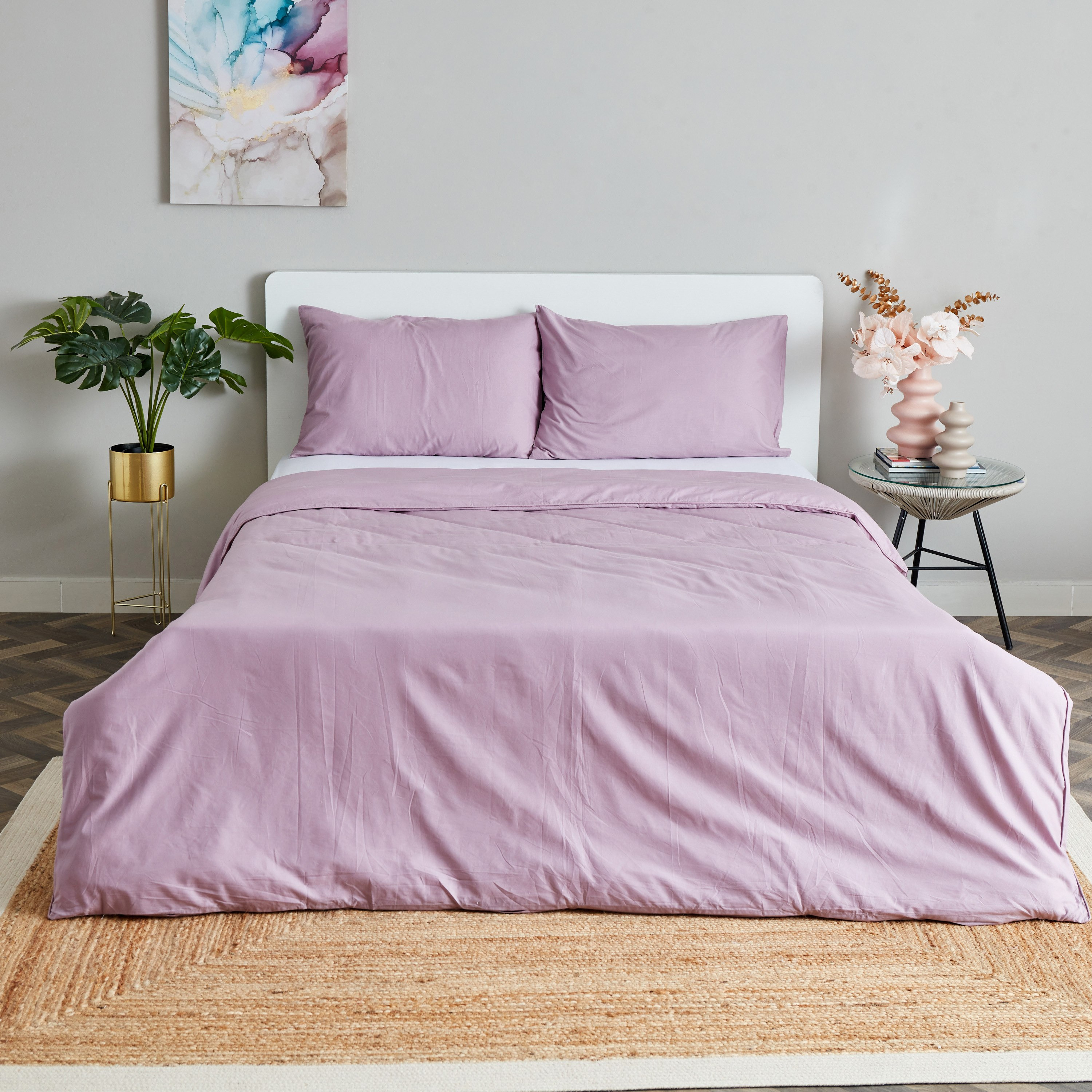 طقم غطاء لحاف كوين قطن سادة 4 قطع من زينيث - 200x240 سم-hbxhomeware-hbxdecorandfurnishings-image-2