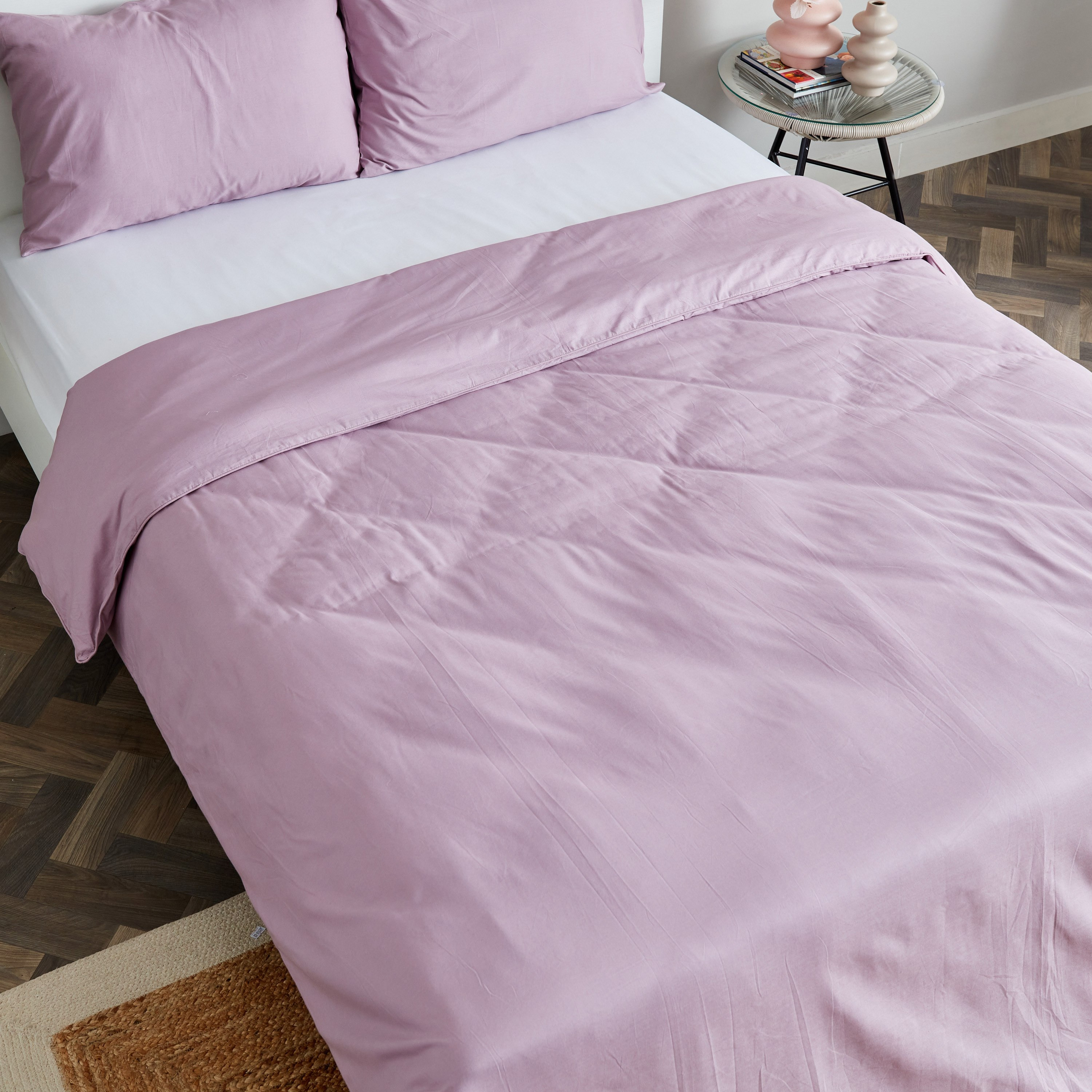 طقم غطاء لحاف كوين قطن سادة 4 قطع من زينيث - 200x240 سم-hbxhomeware-hbxdecorandfurnishings-image-4