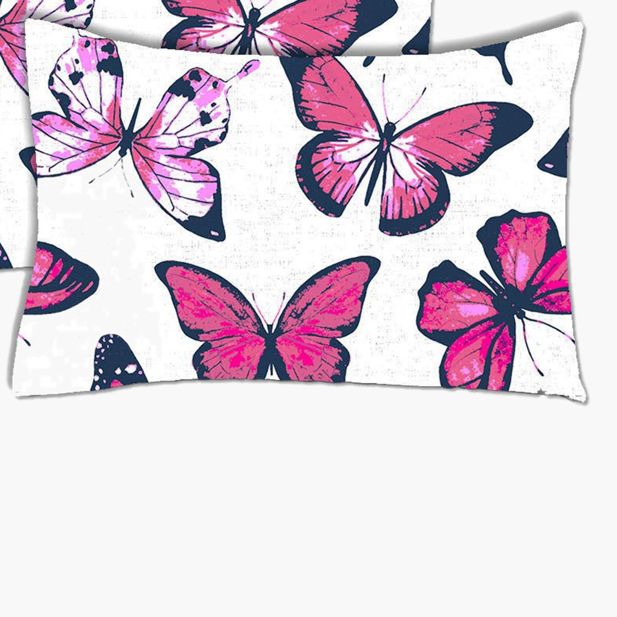 طقم غطاء لحاف فردي قطن يستخدم على الوجهين بطبعات فراشة 3 قطع من زايلا - 135x220 سم-hbxhomeware-hbxdecorandfurnishings-image-3