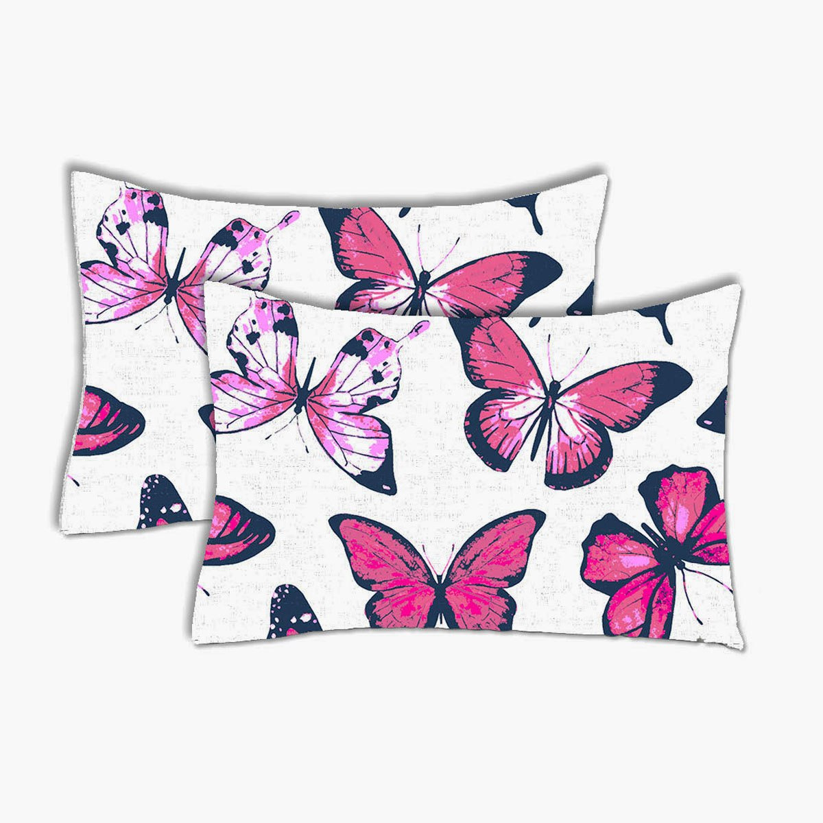 طقم غطاء وسادة أكسفورد قطن بطبعات فراشة قطعتين من زايلا - 50x75 سم-hbxhomeware-hbxbedroom-image-1