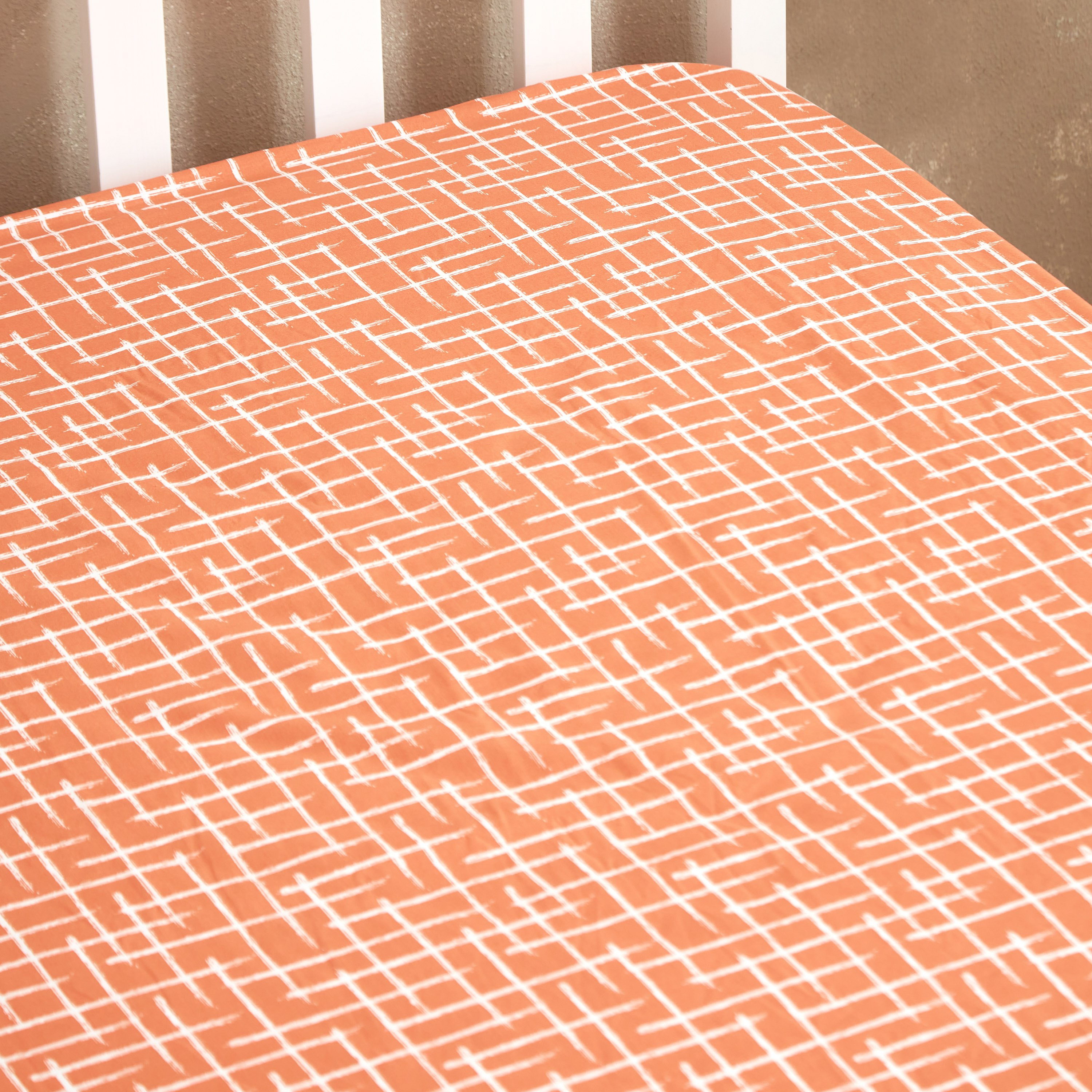 شرشف مطّاطي فردي قطن بطبعات تجريدية من زايلا - 90x200+25 سم-hbxhomeware-hbxbedroom-image-4