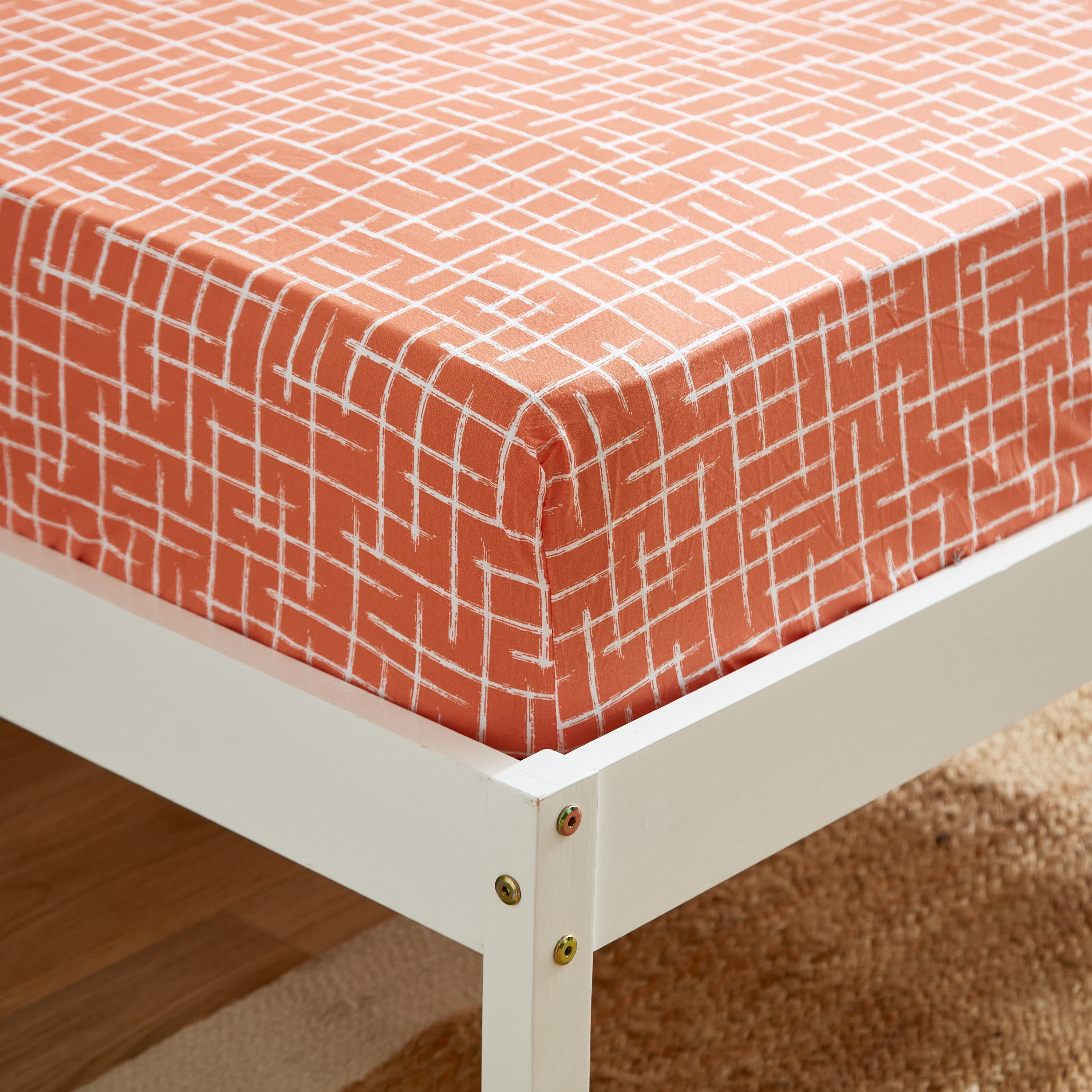 شرشف مطّاطي فردي قطن بطبعات تجريدية من زايلا - 90x200+25 سم-hbxhomeware-hbxbedroom-image-5