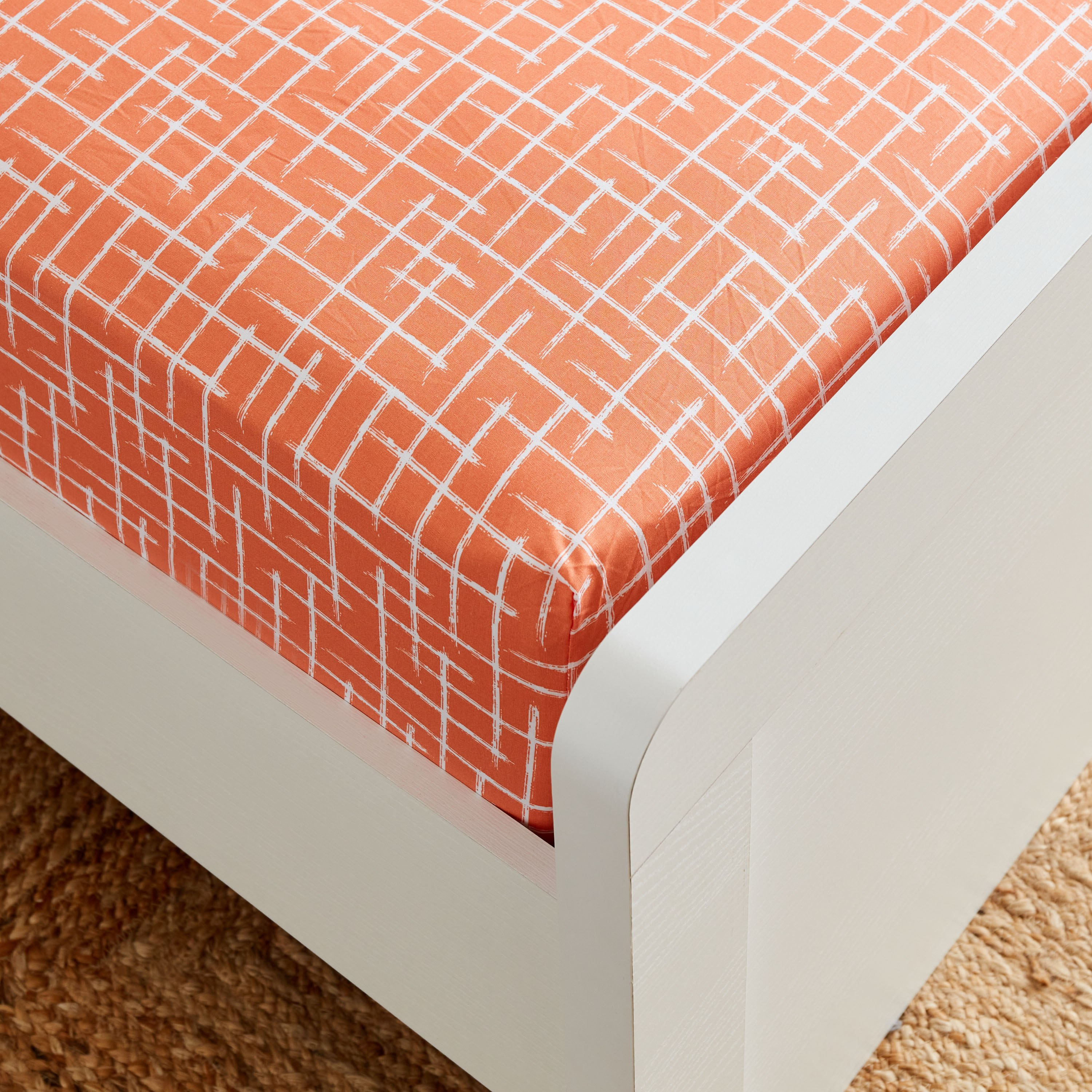 شرشف مطاطي كوين قطن بطبعات تجريدية من زايلا - 150x200+33 سم-hbxhomeware-hbxbedroom-image-4