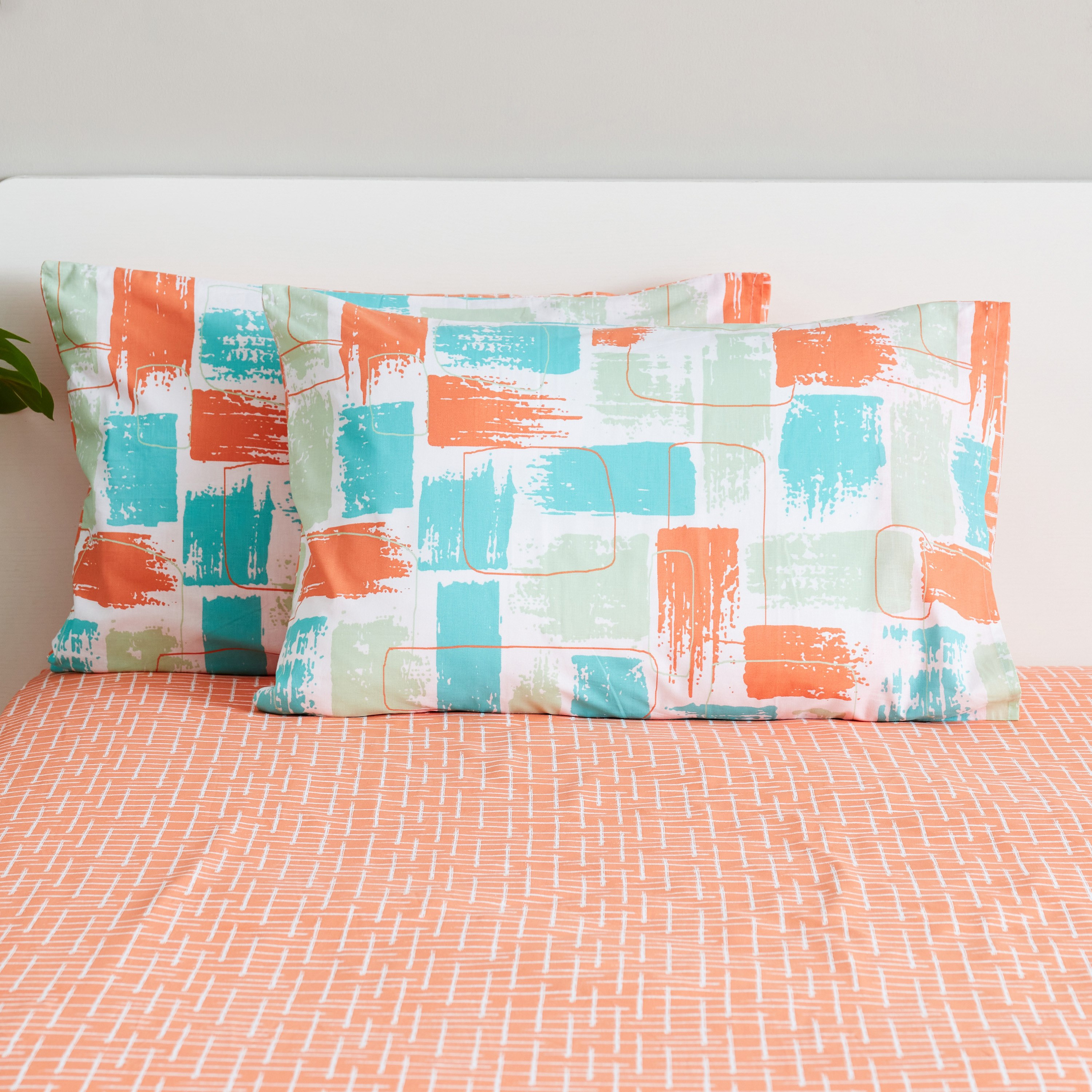 طقم غطاء وسادة أكسفورد قطن بطبعات تجريدية قطعتين من زايلا - 50x75 سم-hbxhomeware-hbxbedroom-image-2