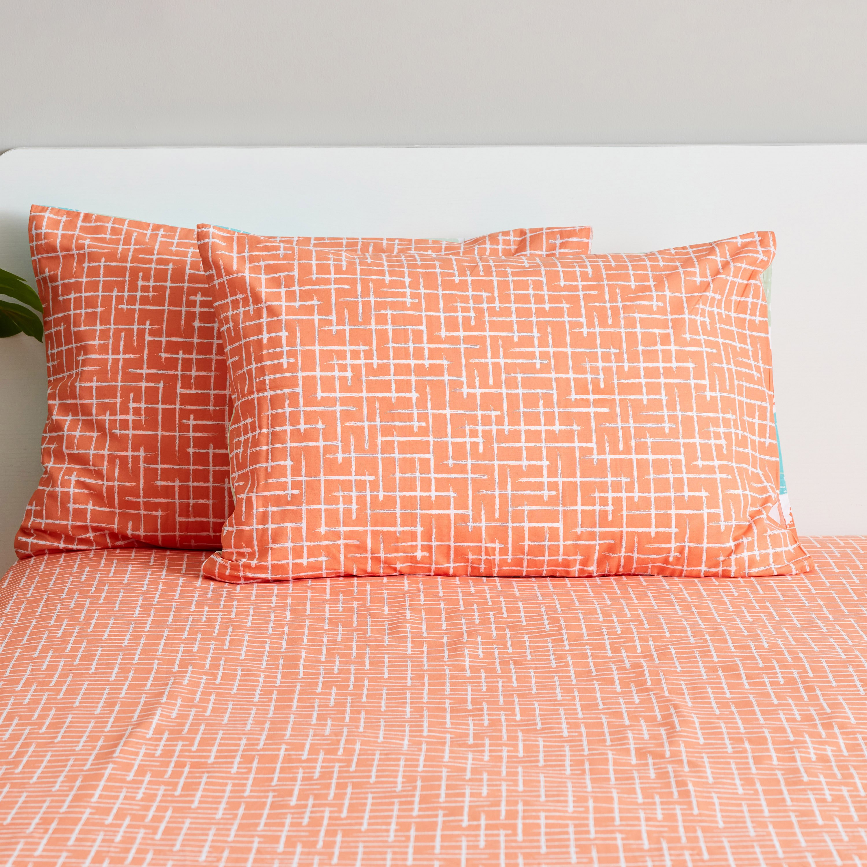 طقم غطاء وسادة أكسفورد قطن بطبعات تجريدية قطعتين من زايلا - 50x75 سم-hbxhomeware-hbxbedroom-image-3