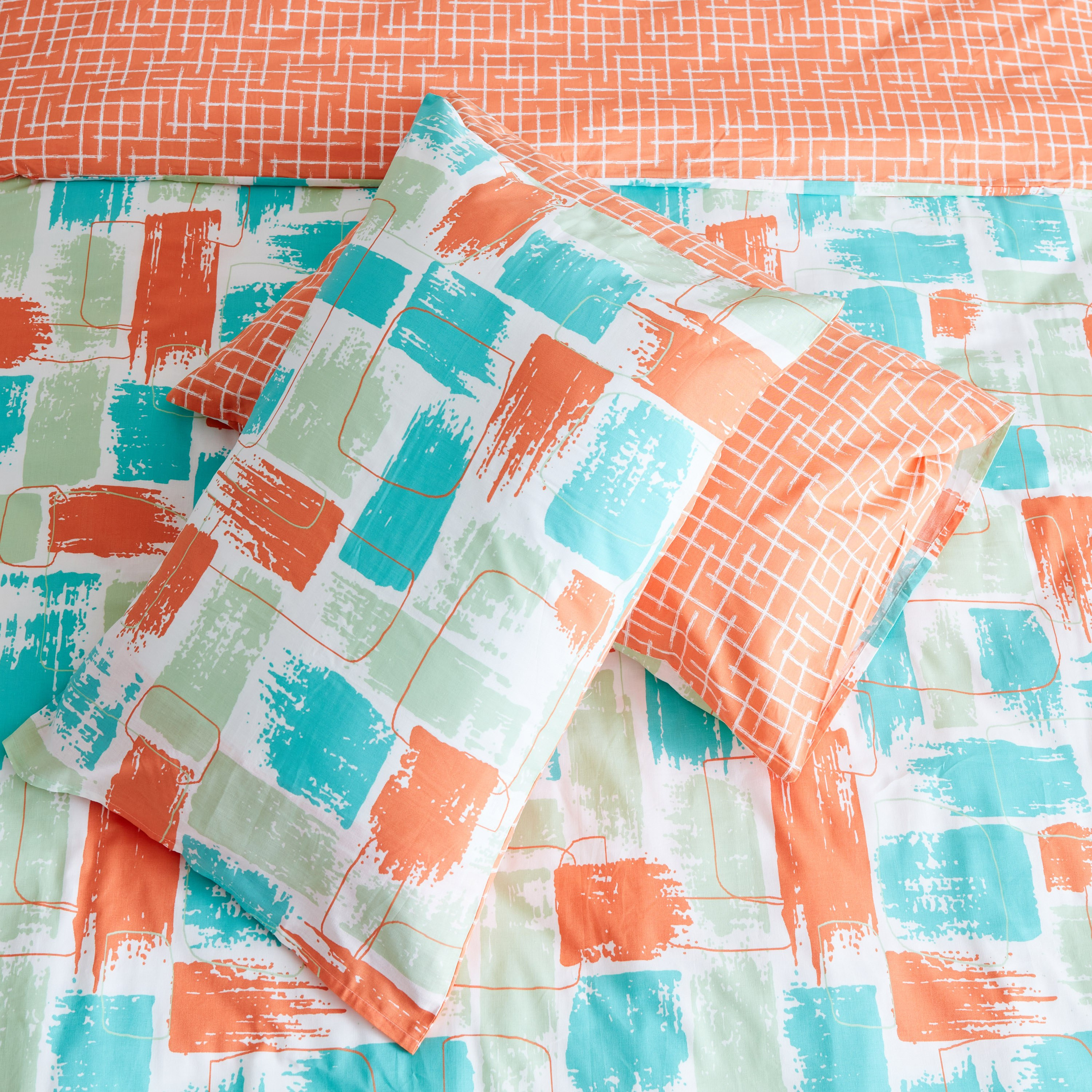 طقم غطاء وسادة أكسفورد قطن بطبعات تجريدية قطعتين من زايلا - 50x75 سم-hbxhomeware-hbxbedroom-image-4