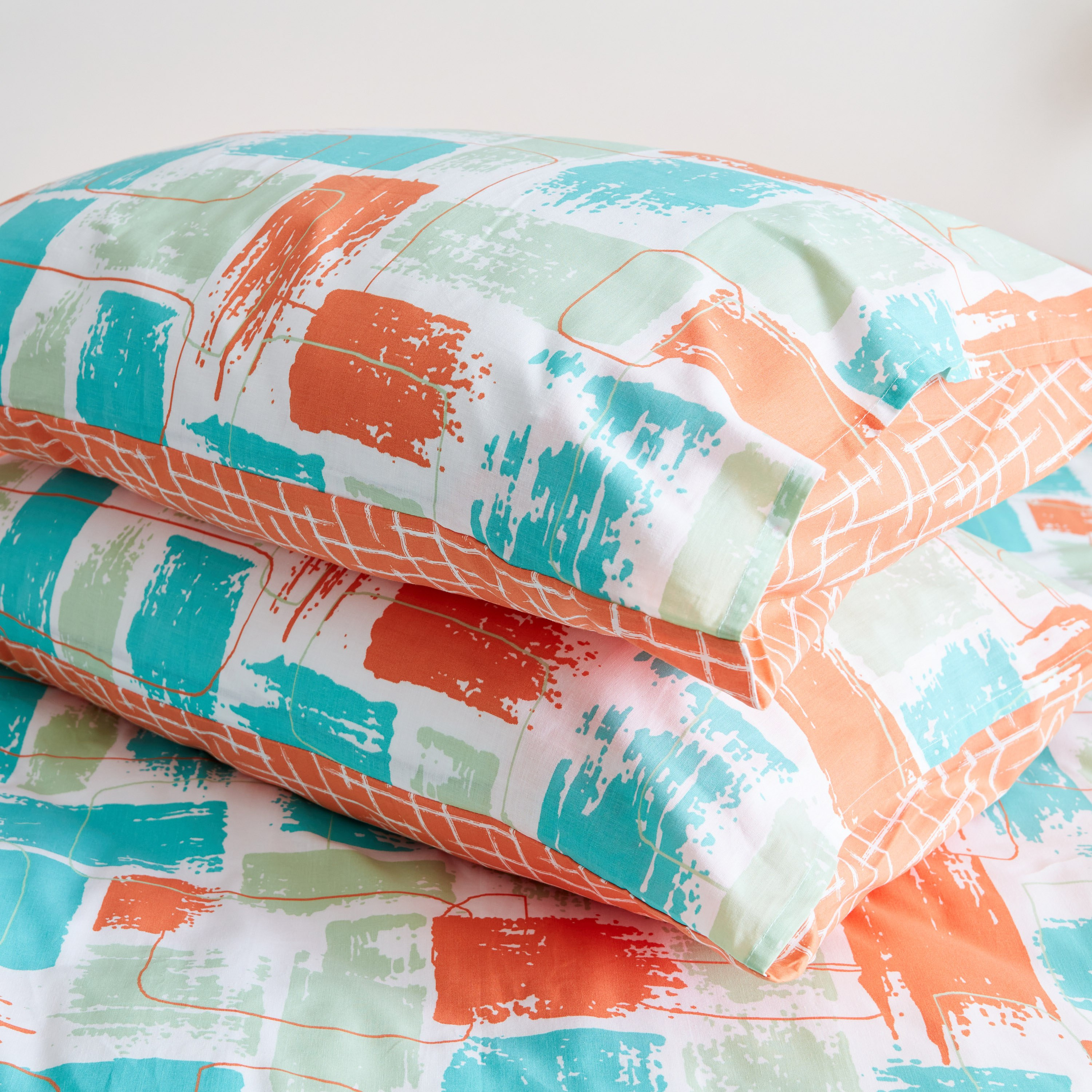 طقم غطاء وسادة أكسفورد قطن بطبعات تجريدية قطعتين من زايلا - 50x75 سم-hbxhomeware-hbxbedroom-image-5