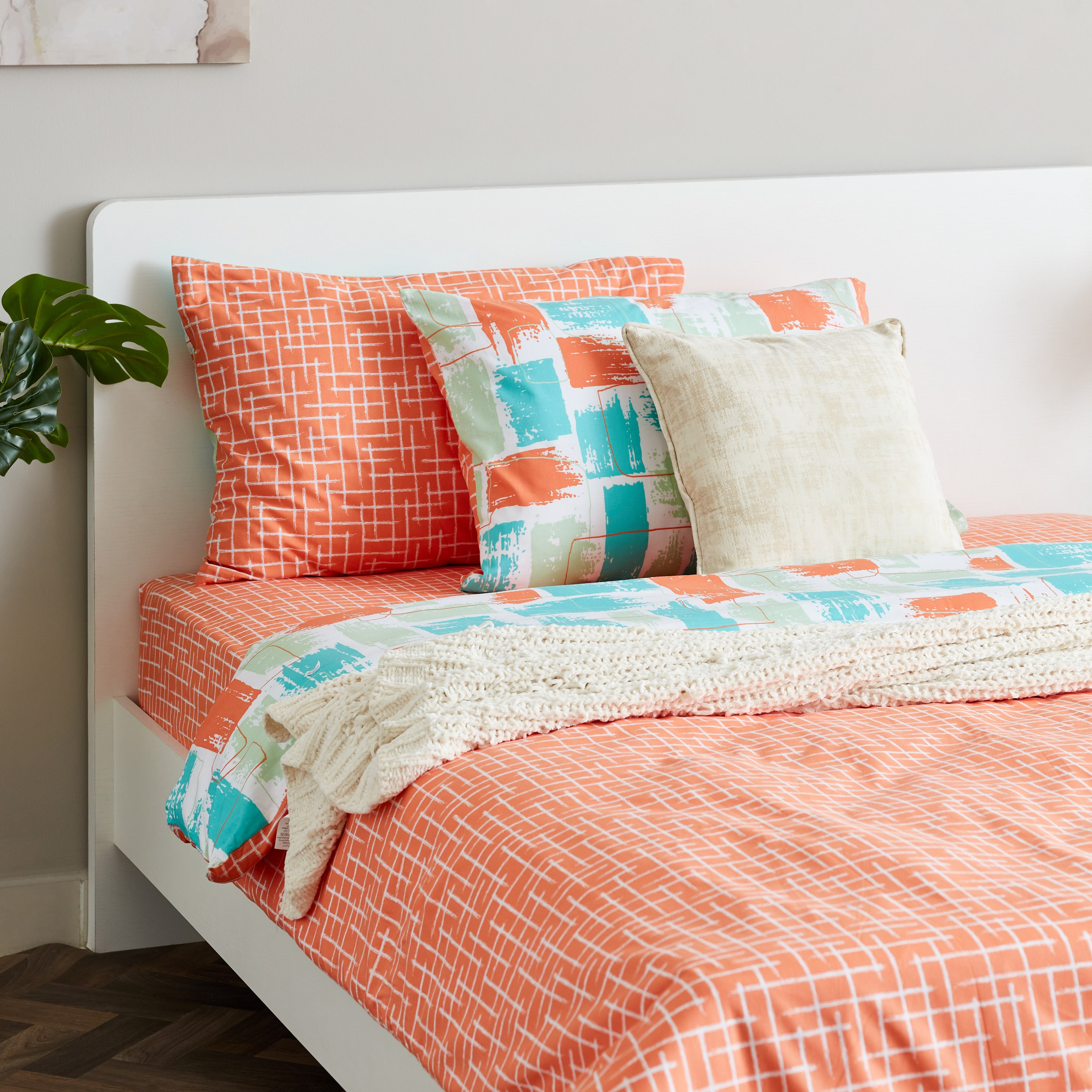 طقم غطاء وسادة أكسفورد قطن بطبعات تجريدية قطعتين من زايلا - 50x75 سم-hbxhomeware-hbxbedroom-image-7