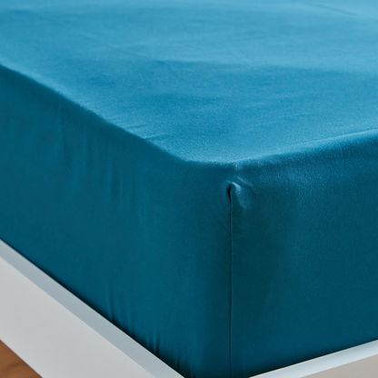 Derby Solid Single Microfiber Fitted Sheet - 90x190+20 cm
