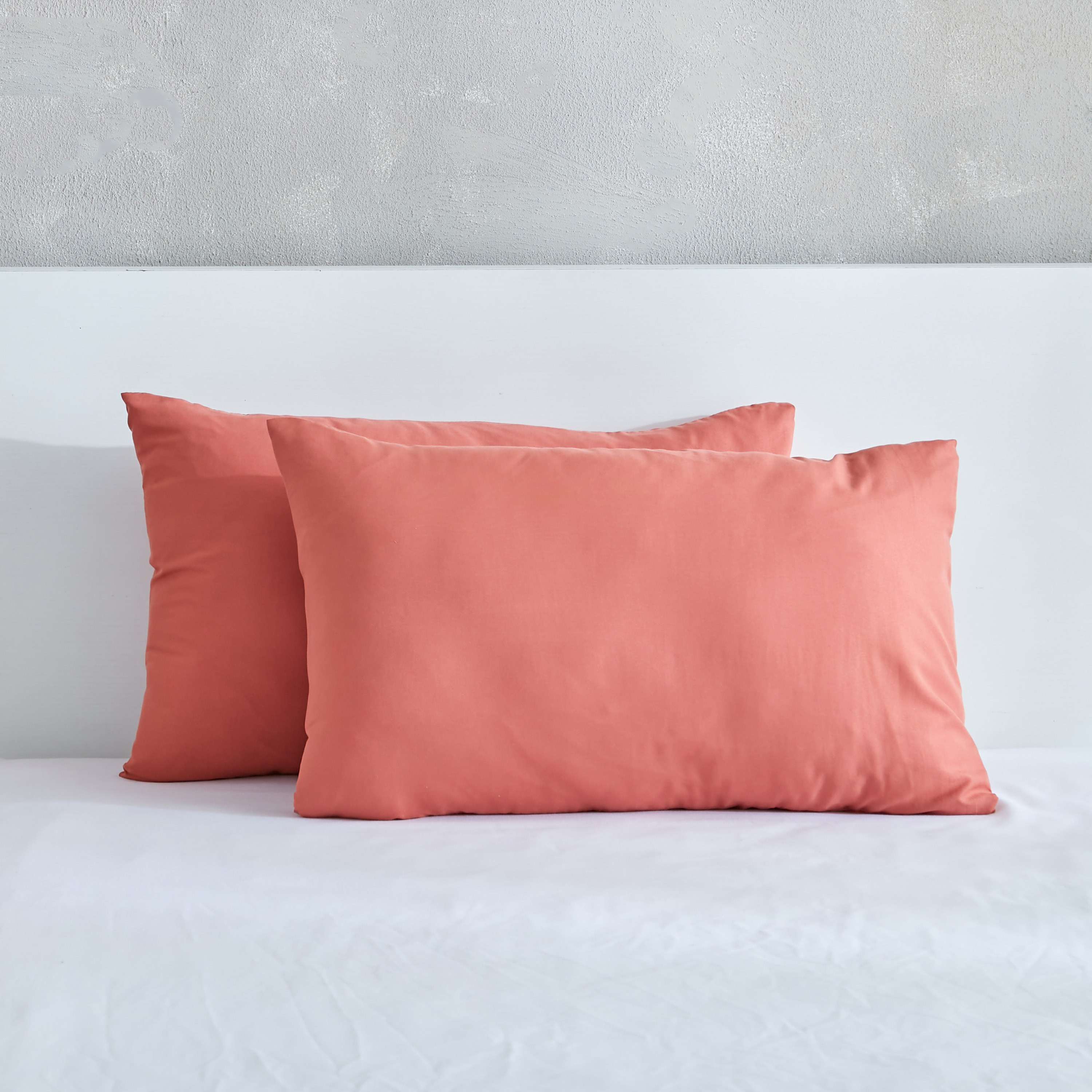 Derby 2-Piece Solid Microfibre Pillowcase Set - 45x70 cm-hbxhomeware-hbxbedroom-image-1