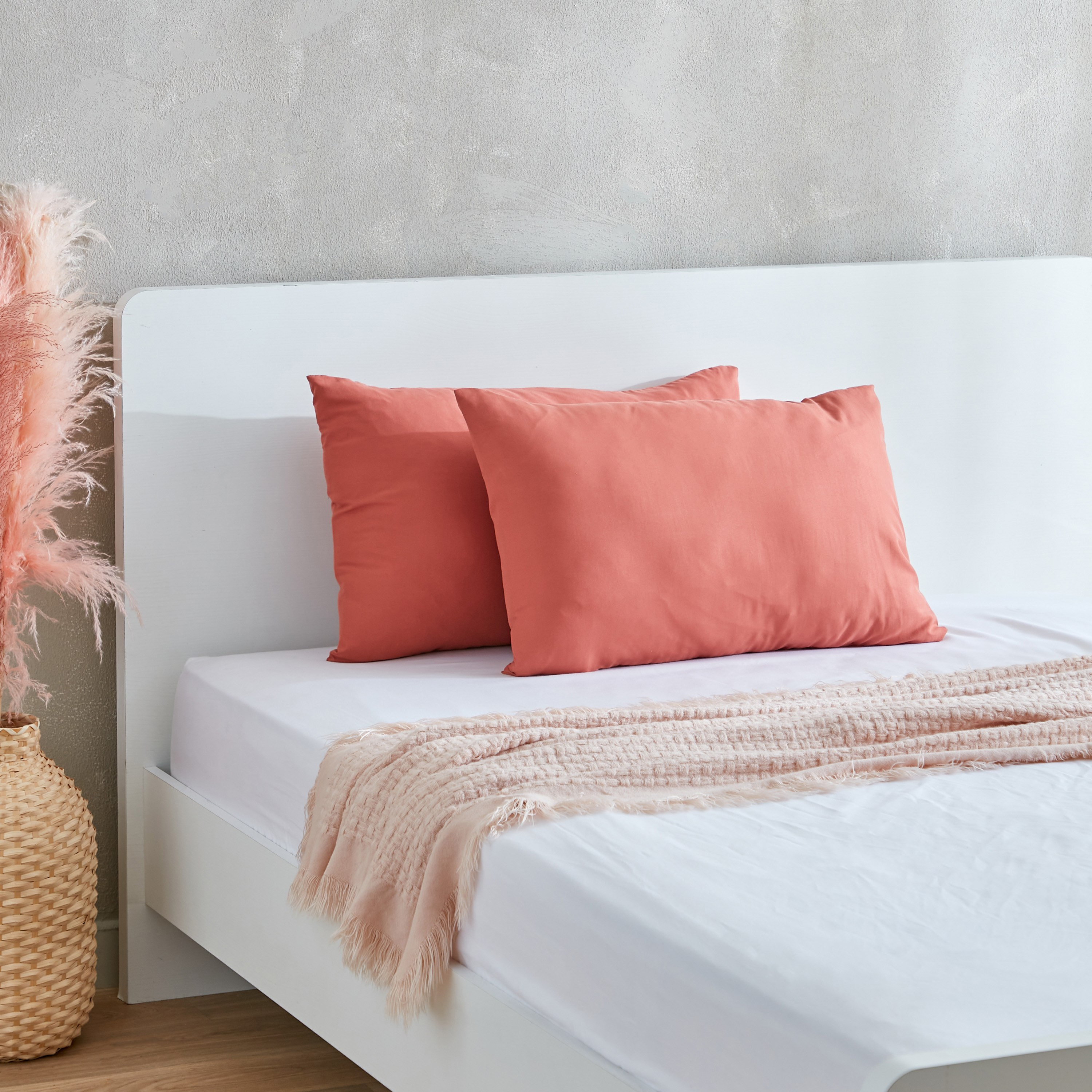 Derby 2-Piece Solid Microfibre Pillowcase Set - 45x70 cm-hbxhomeware-hbxbedroom-image-5