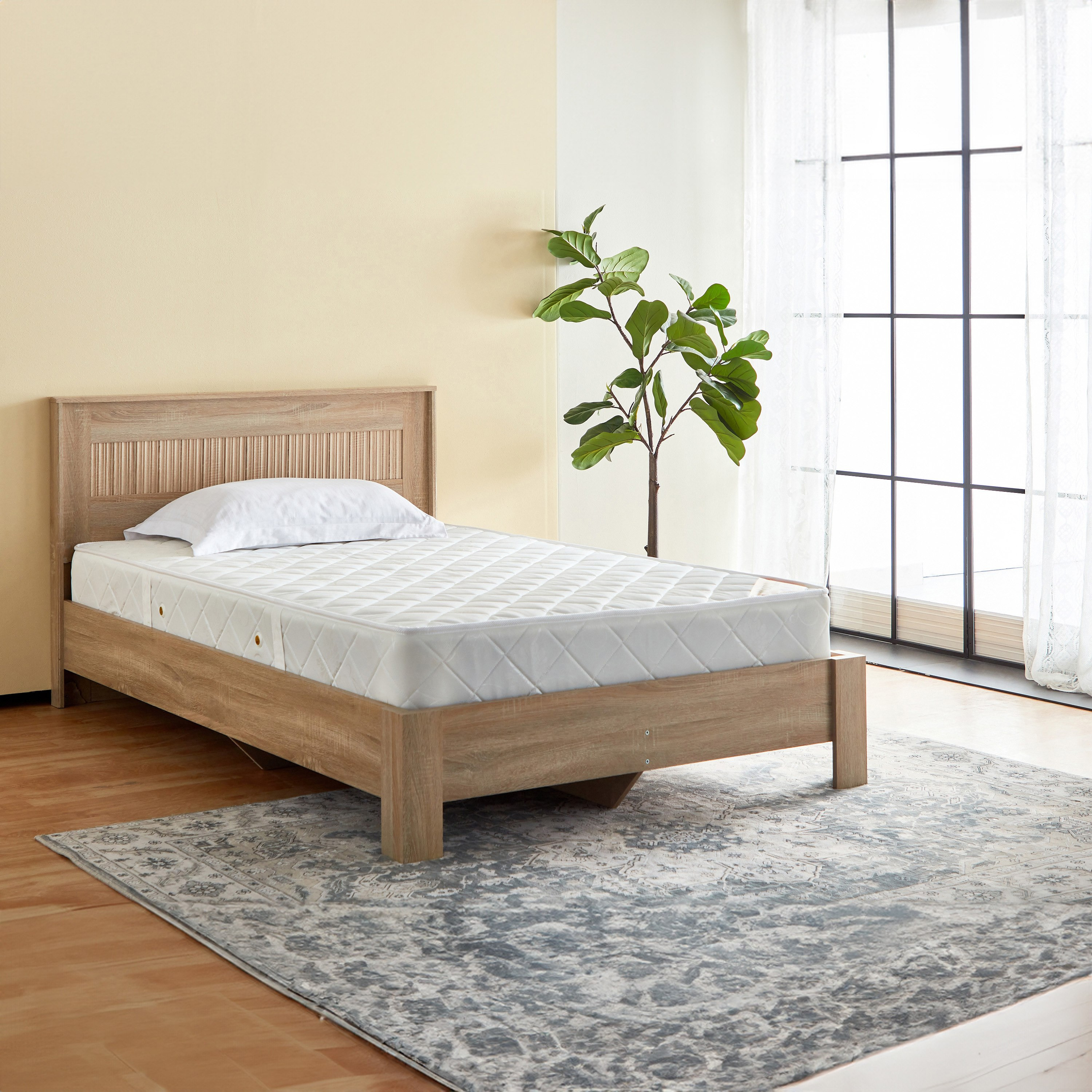 SleepEase iMagna Lux High Resilience Foam Bonnell Spring Single Mattress - 90x200x22 cm-hbxfurniture-bedroom-mattresses-single-image-13