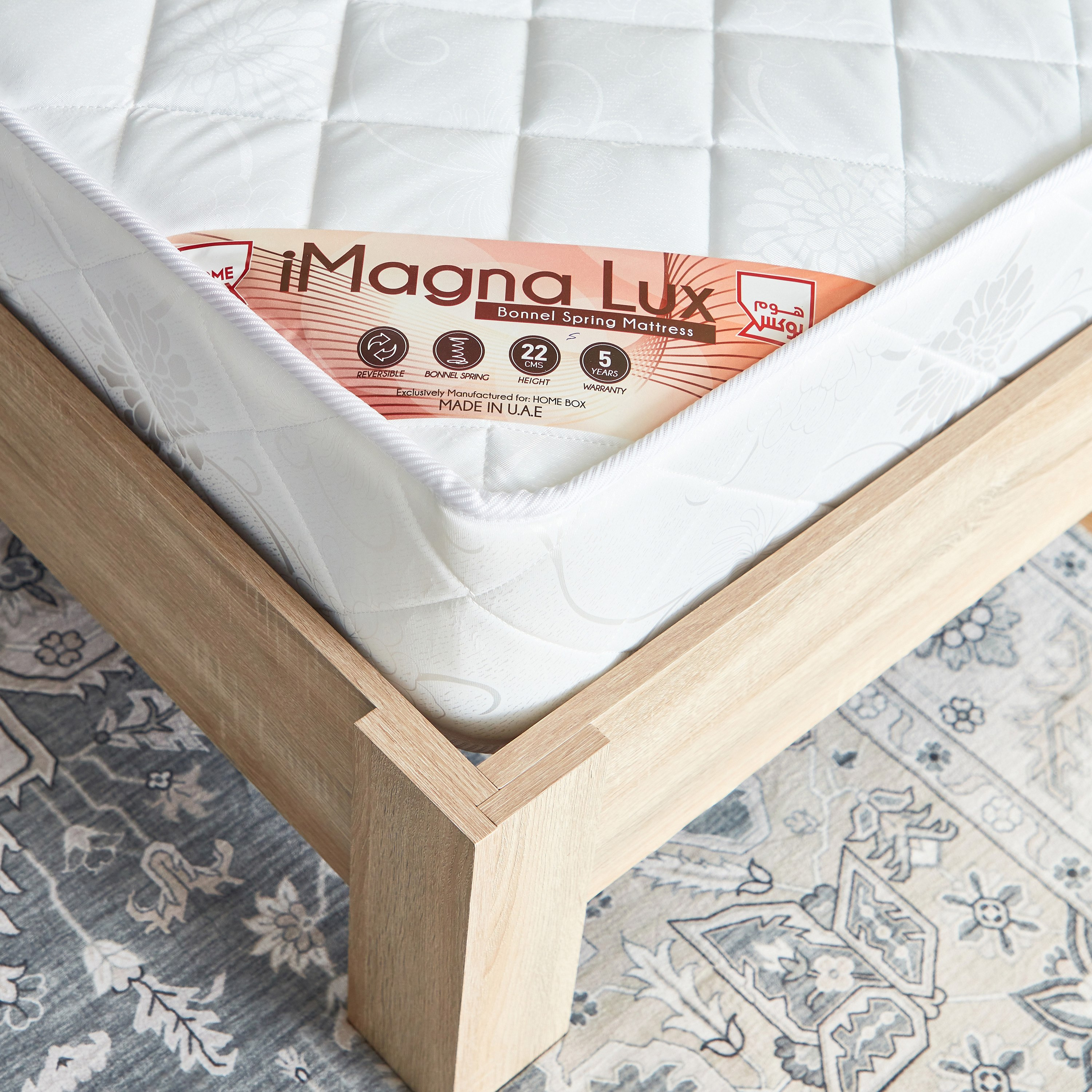 SleepEase iMagna Lux High Resilience Foam Bonnell Spring Single Mattress - 90x200x22 cm-hbxfurniture-bedroom-mattresses-single-image-11