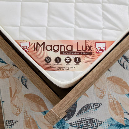 iMagna Lux Queen Foam and Bonnell Spring Mattress - 150x200x22 cms