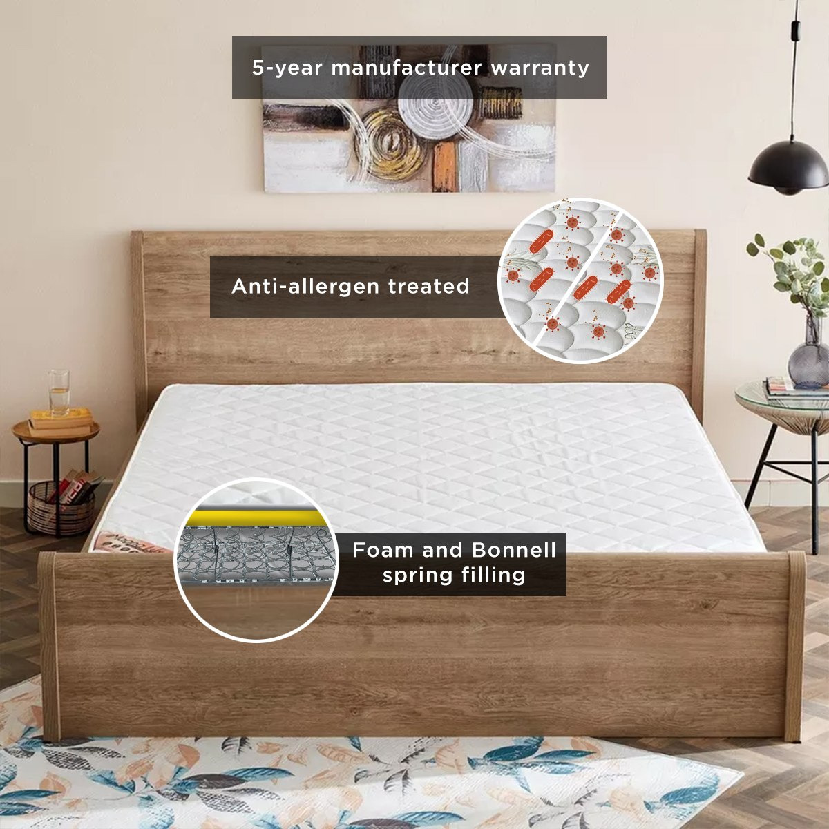 King size spring bed best sale