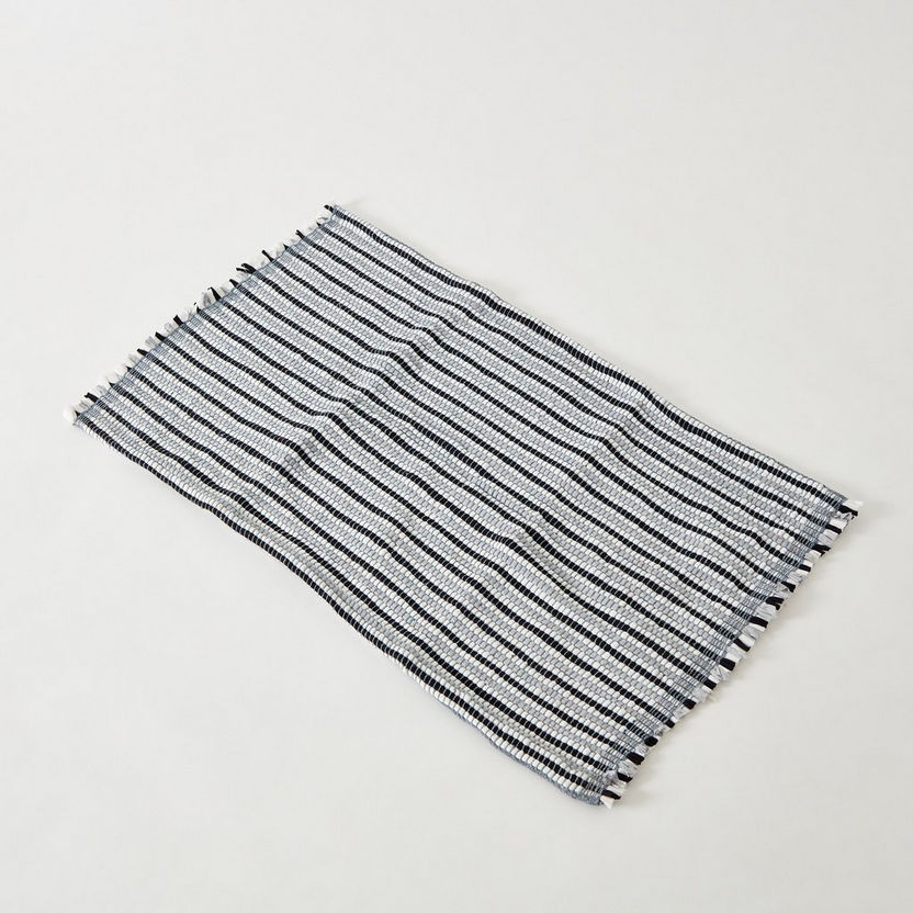 Axis Striped Chindi Assorted Dhurrie - 60x100 cm-Rugs-image-4
